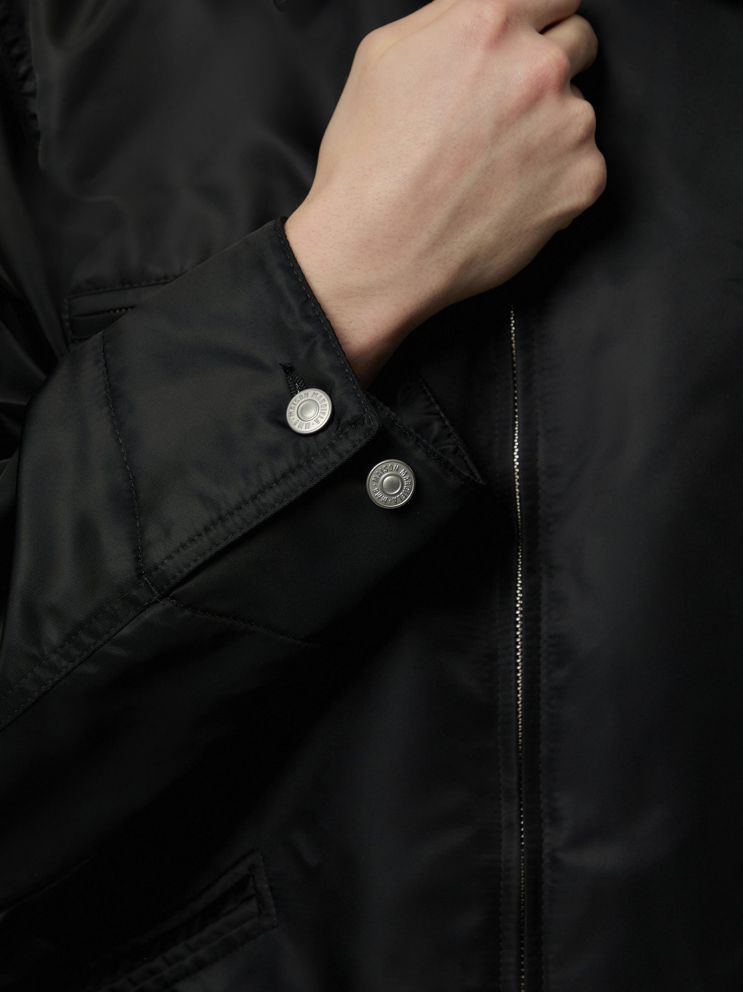 Nylon Zip Flight Jacket