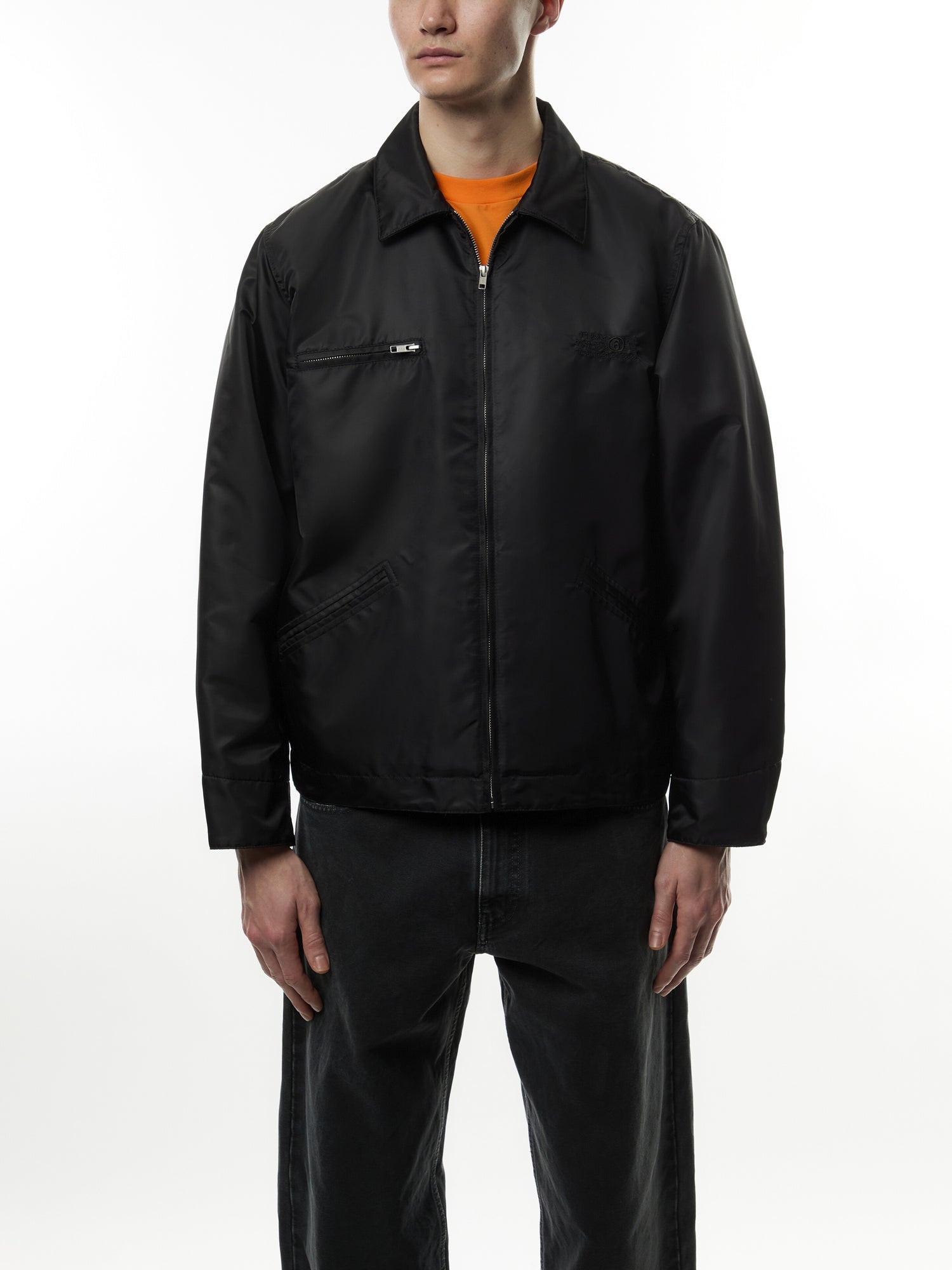 Nylon Zip Flight Jacket