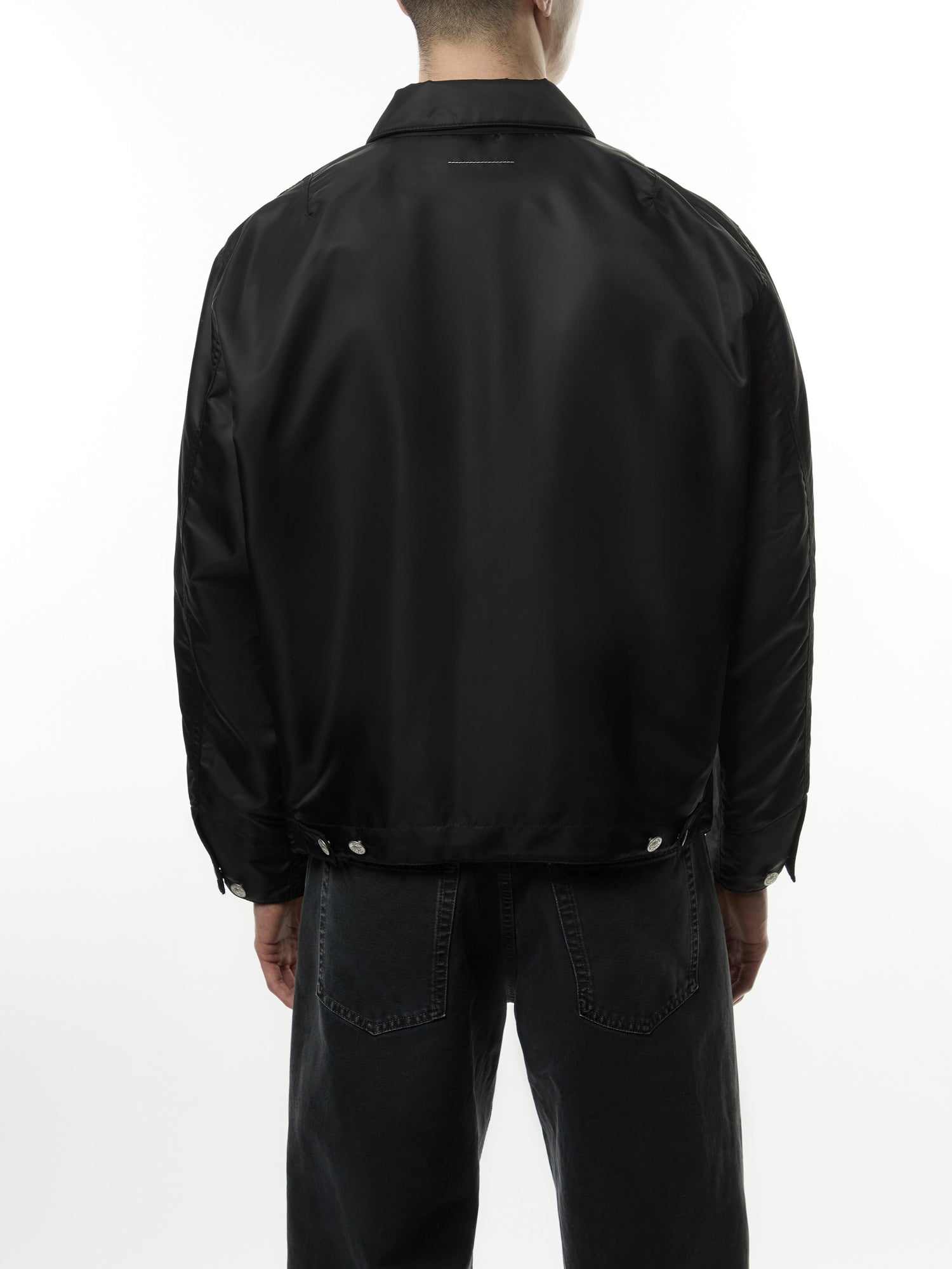 Nylon Zip Flight Jacket