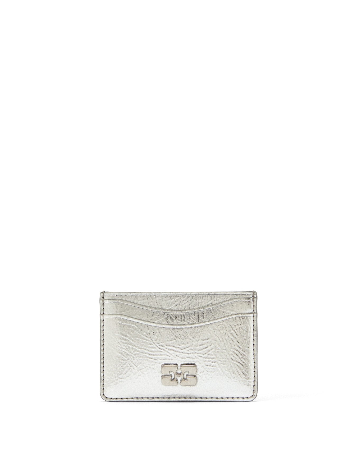 Metallic Ganni Bou Card Holder