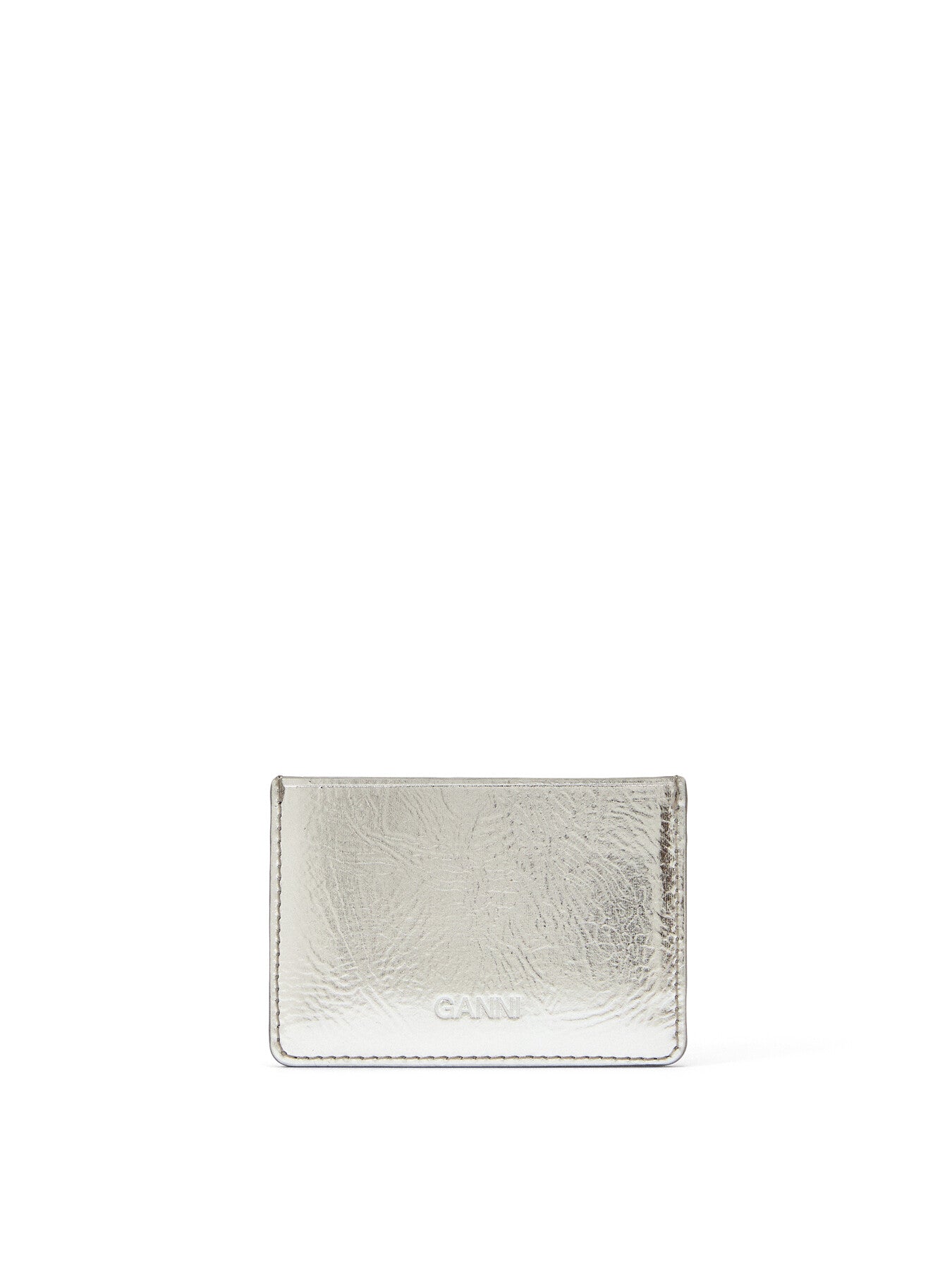 Metallic Ganni Bou Card Holder