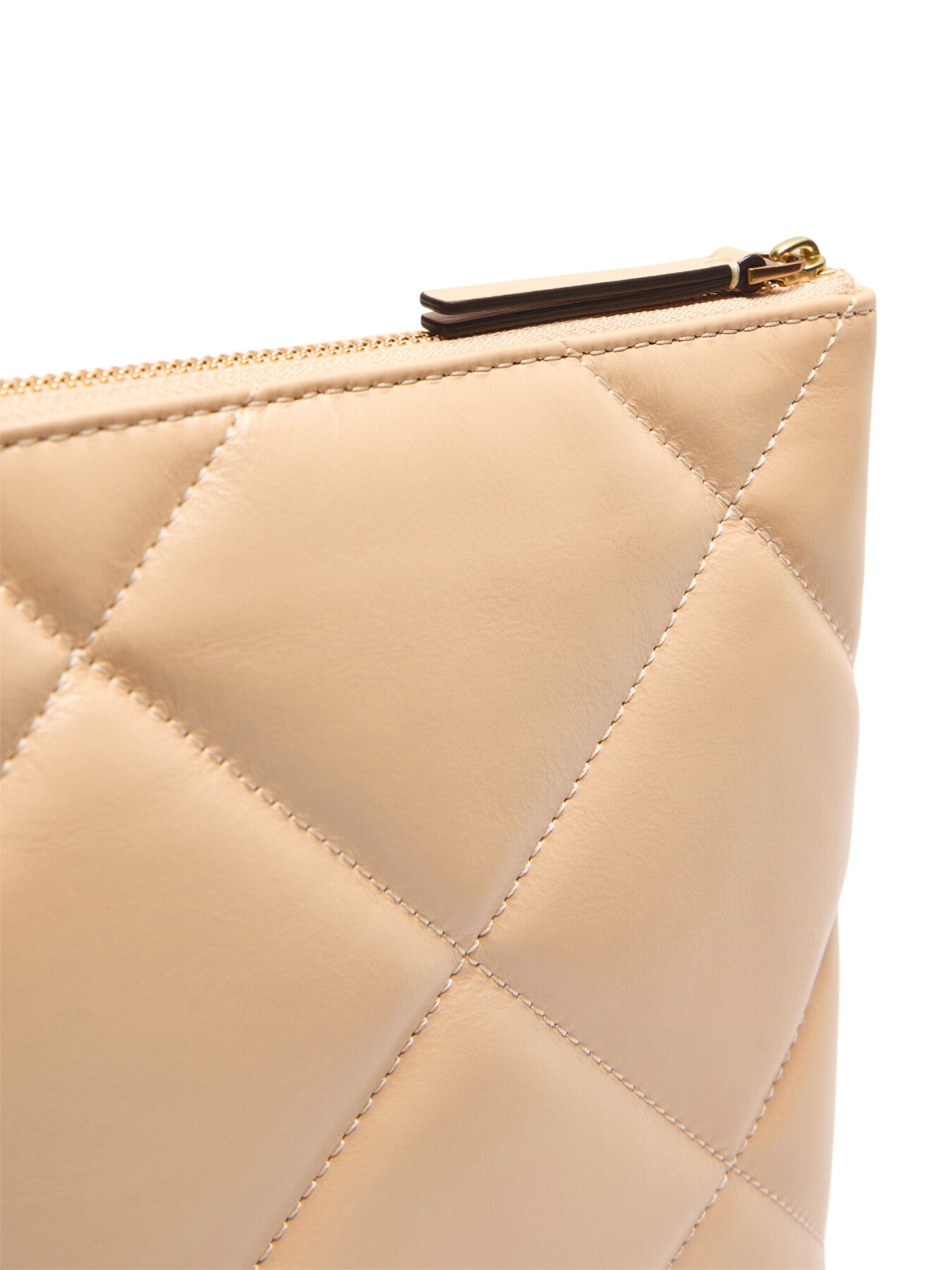Kira Pave Logo Diamond Quilt Pouch