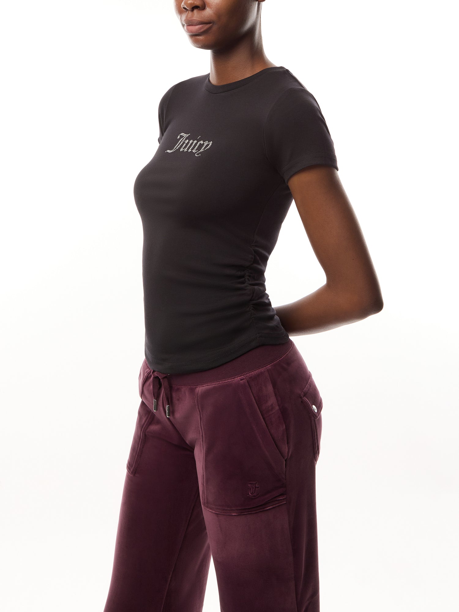 Dot Ruched Tee