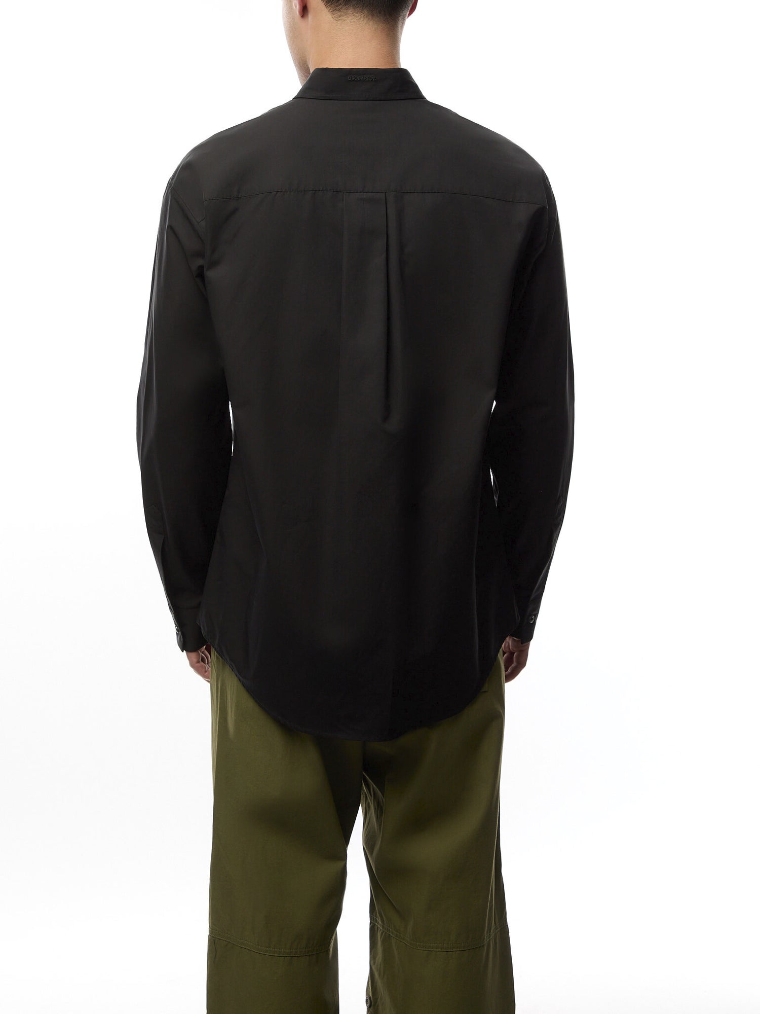 Zipped  Dropped Shoulder Shirt