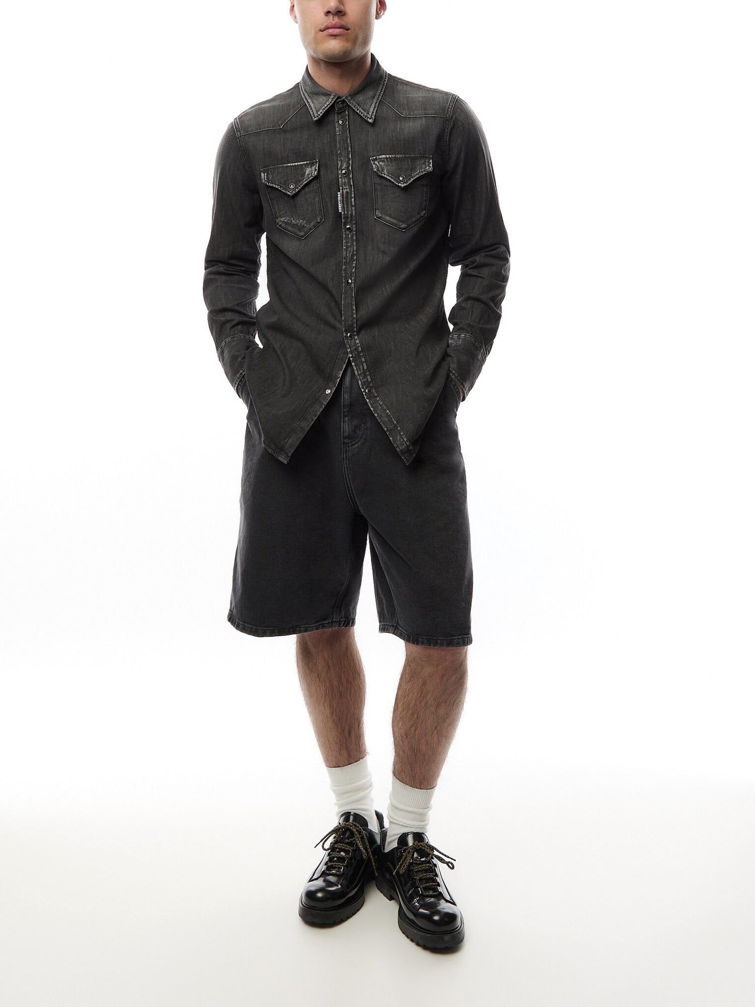 Classic Western Denim Shirt