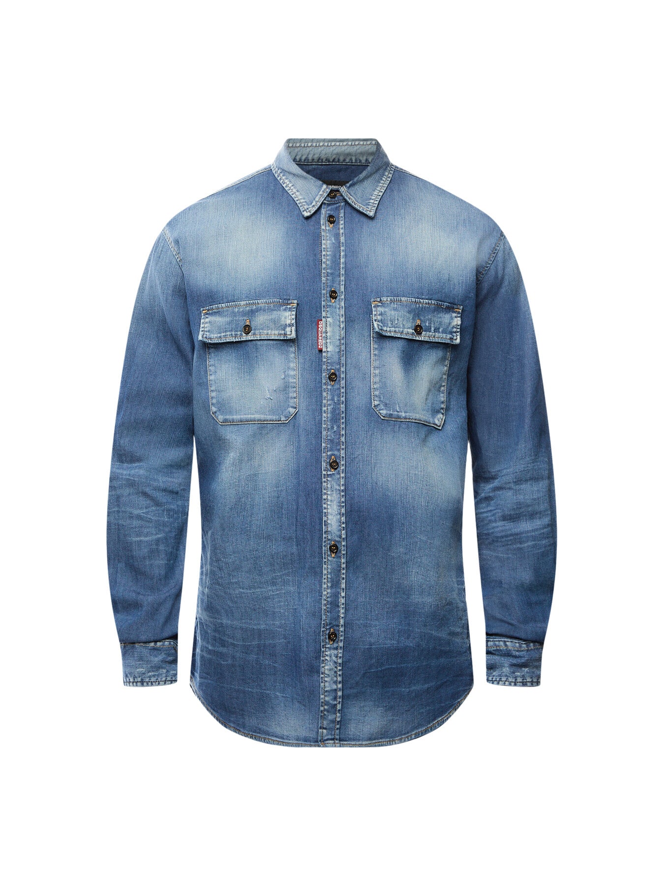 Worker Pocket Denim Shirt
