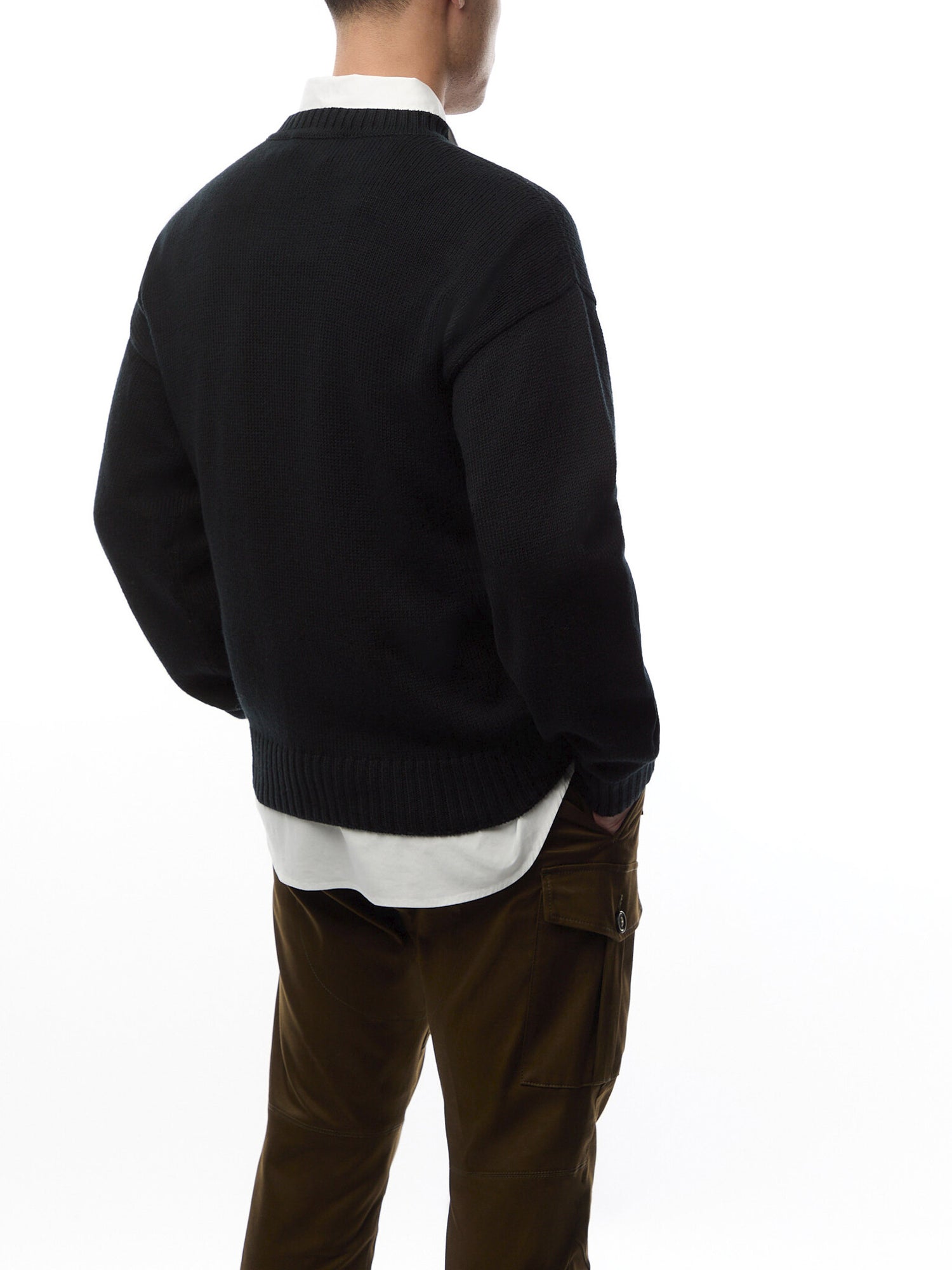 Crewneck Debossed Pullover