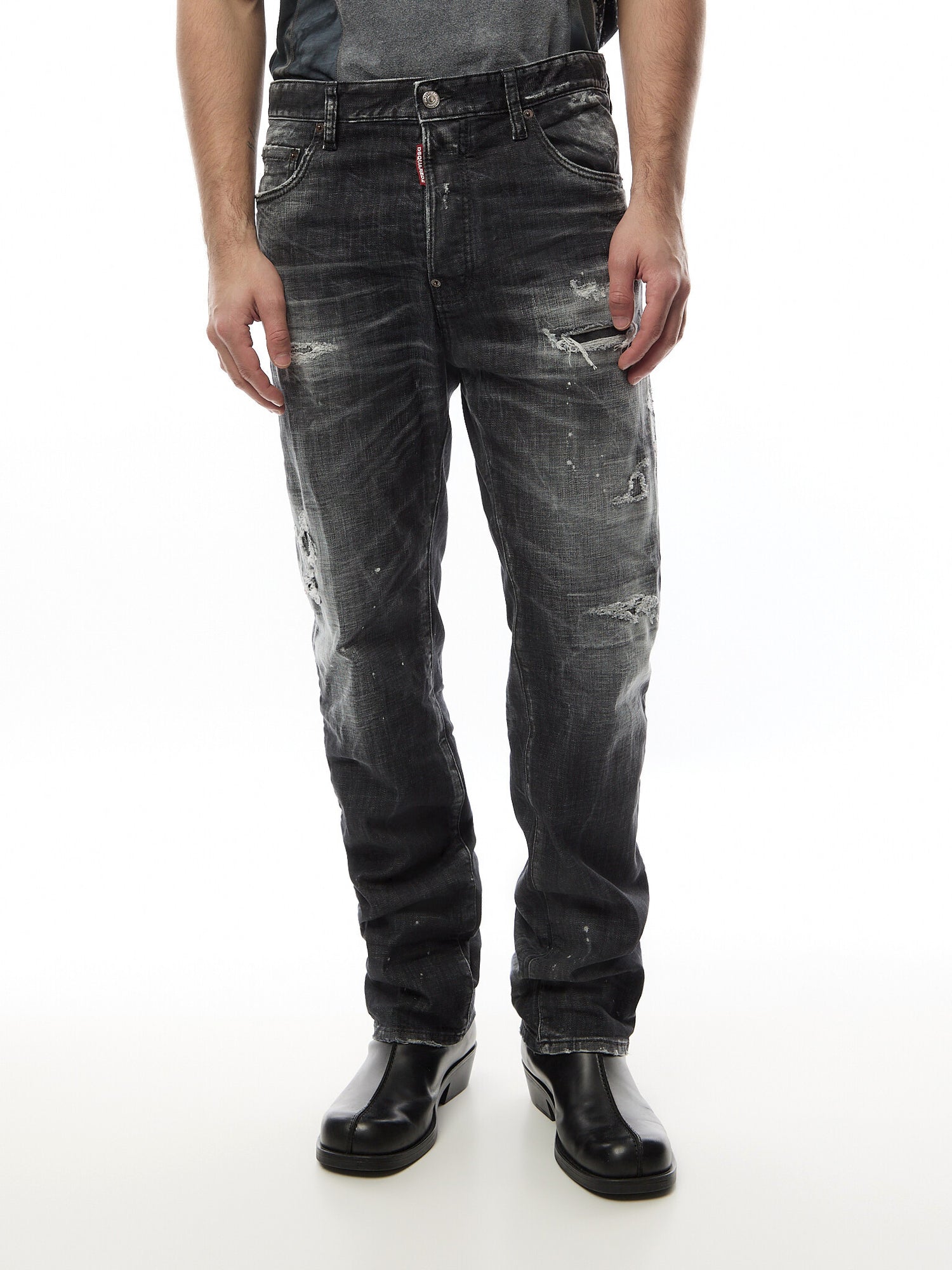 642 Heavy Grey Worn Jean
