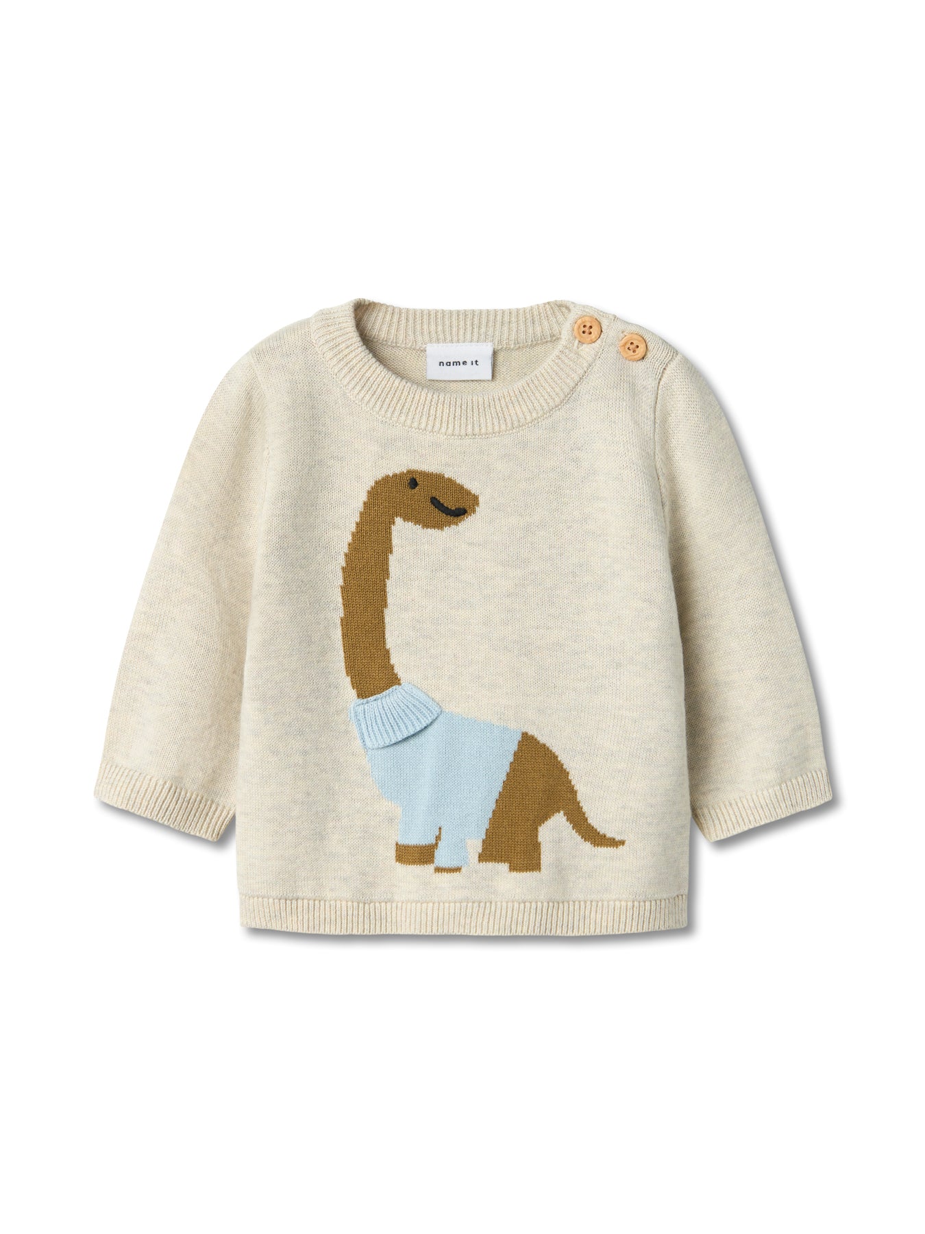 Long Sleeve Knit Sweatshirt