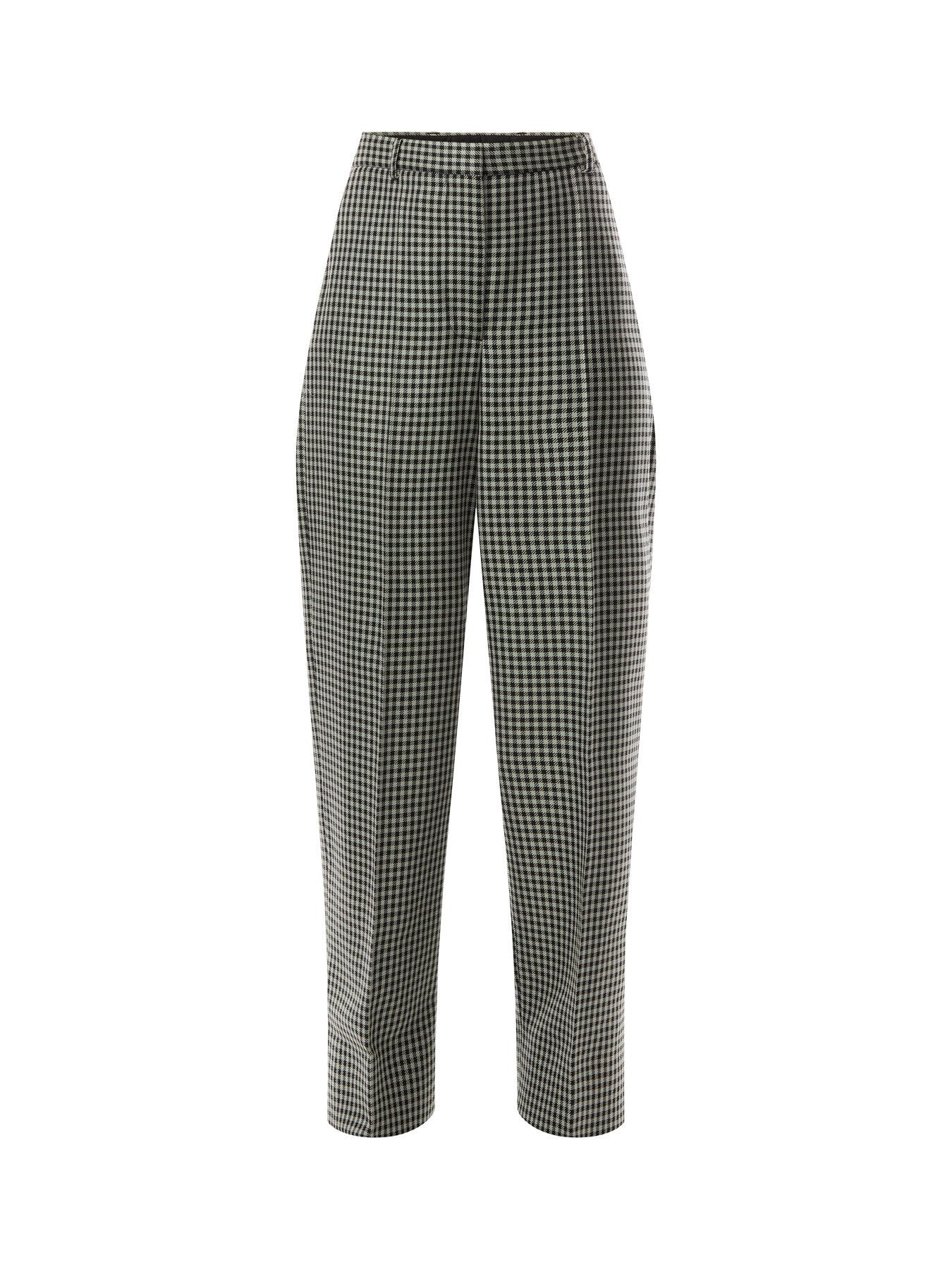 Checked Loose Pants