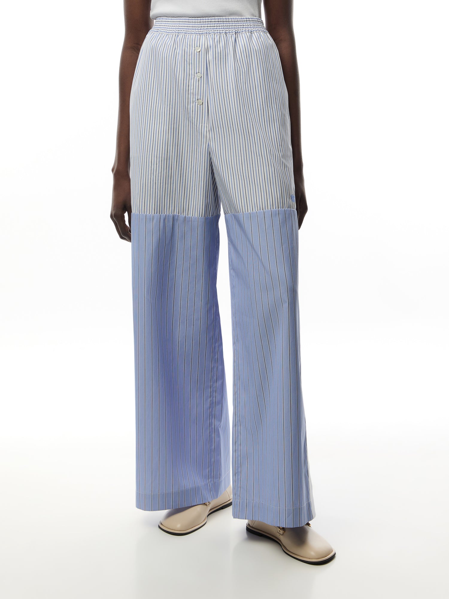 Striped Boyfriend Trousers