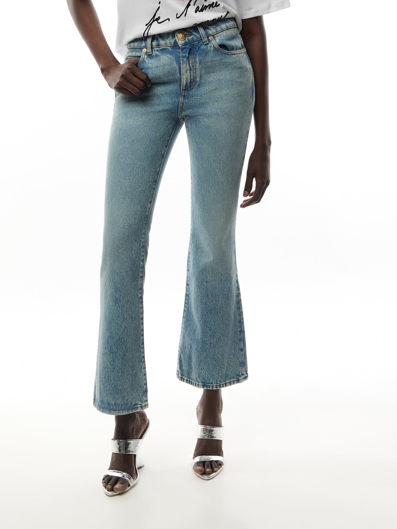 Flared Denim Jeans