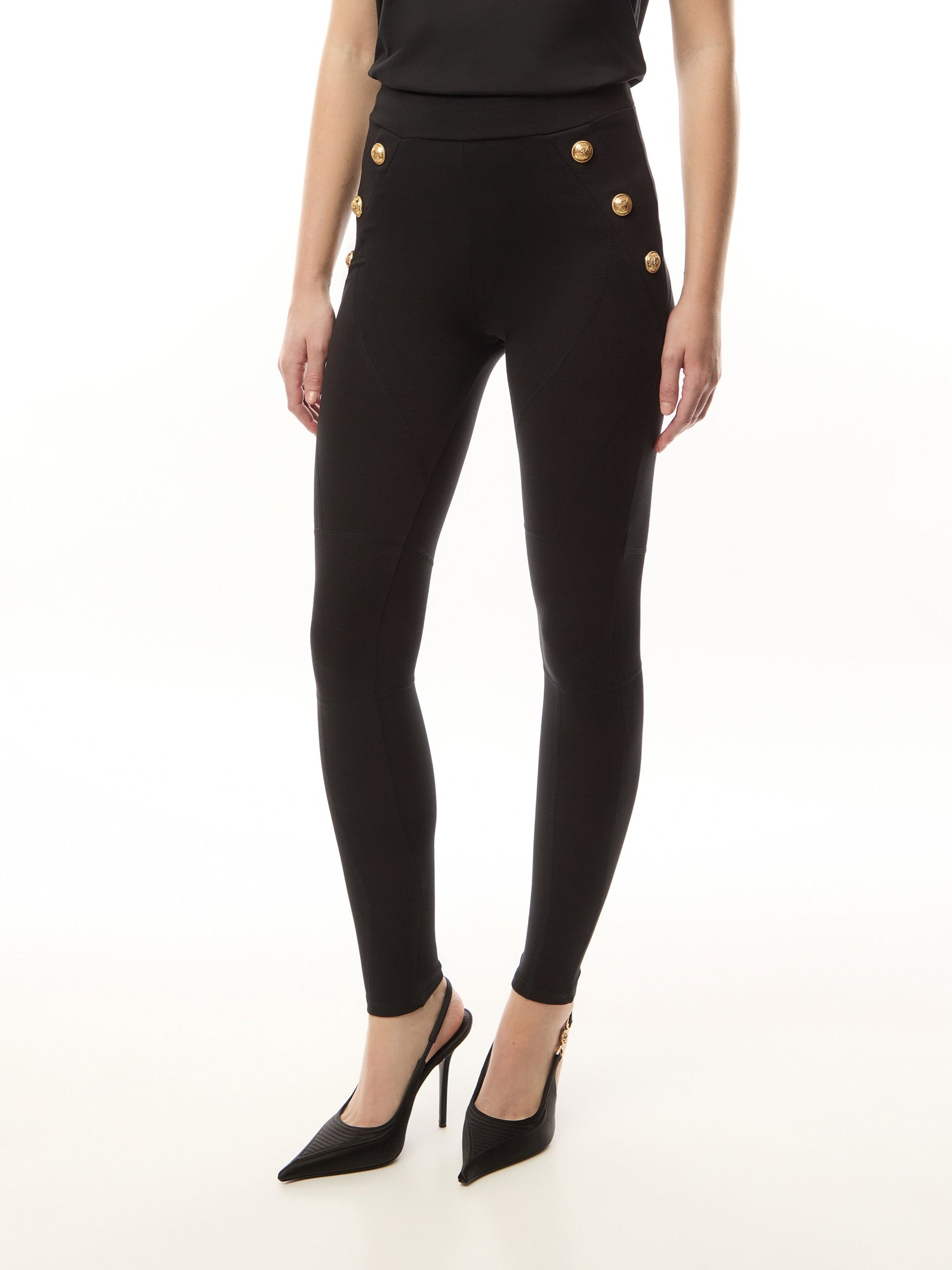 6 Button Jersey Leggings