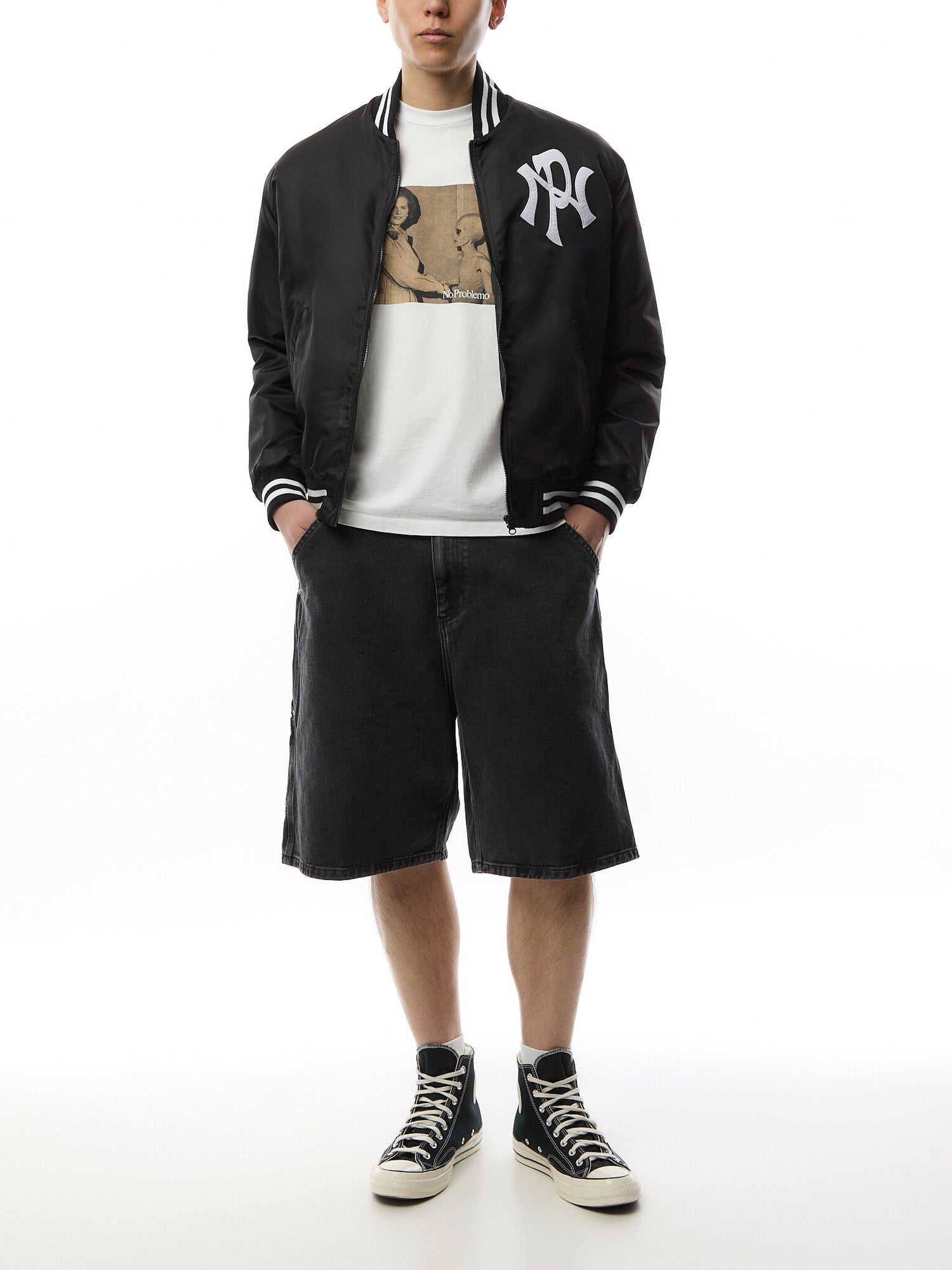 NYP Nylon Varsity Jacket
