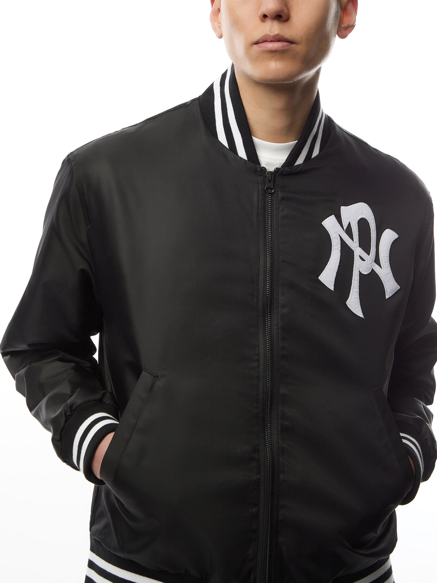 NYP Nylon Varsity Jacket