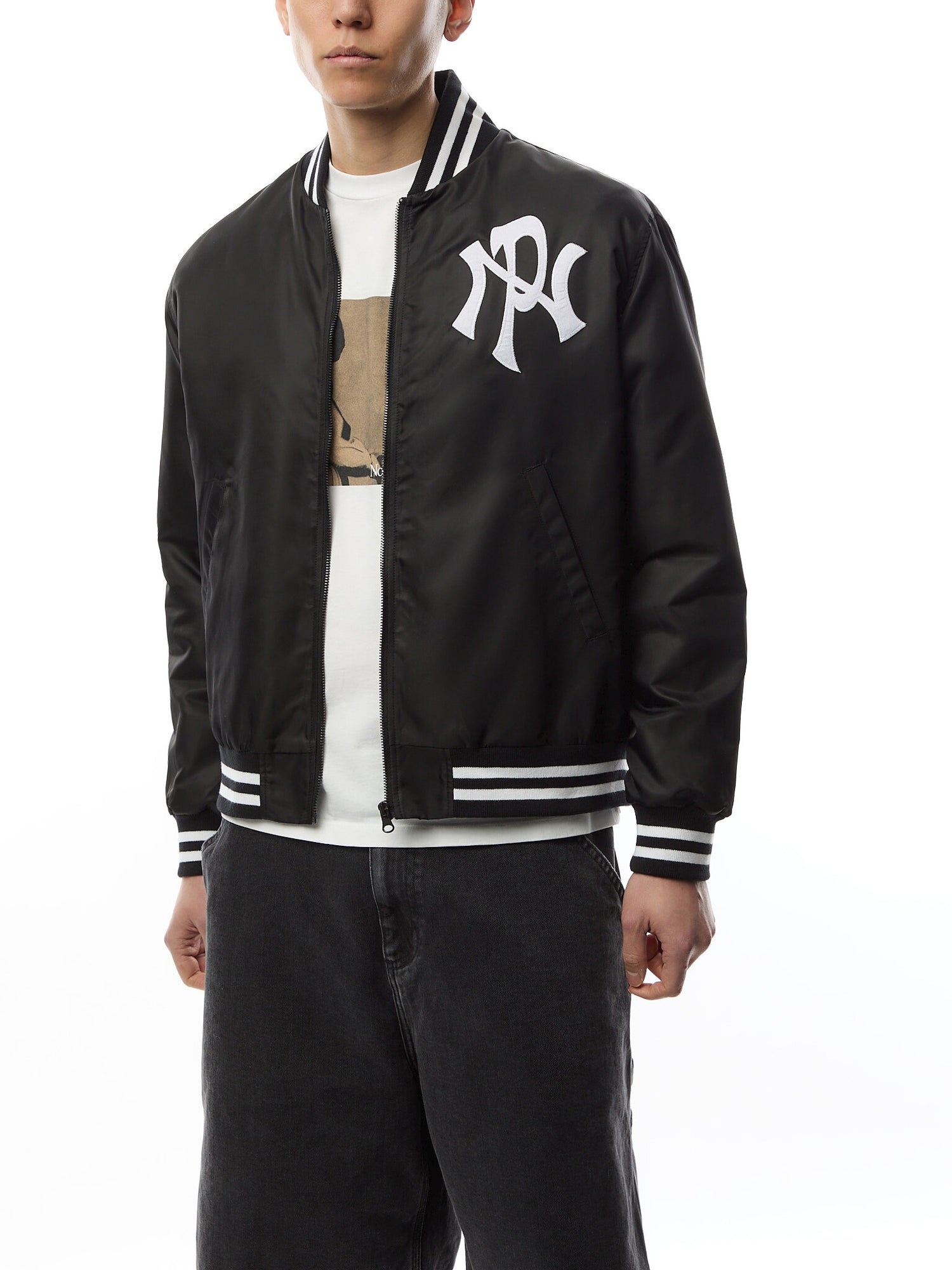 NYP Nylon Varsity Jacket