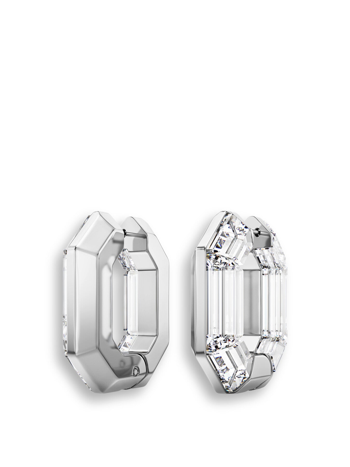 Lucent Small Octagon Hoop Earrings