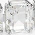 White Crystal/Rhodium Plated