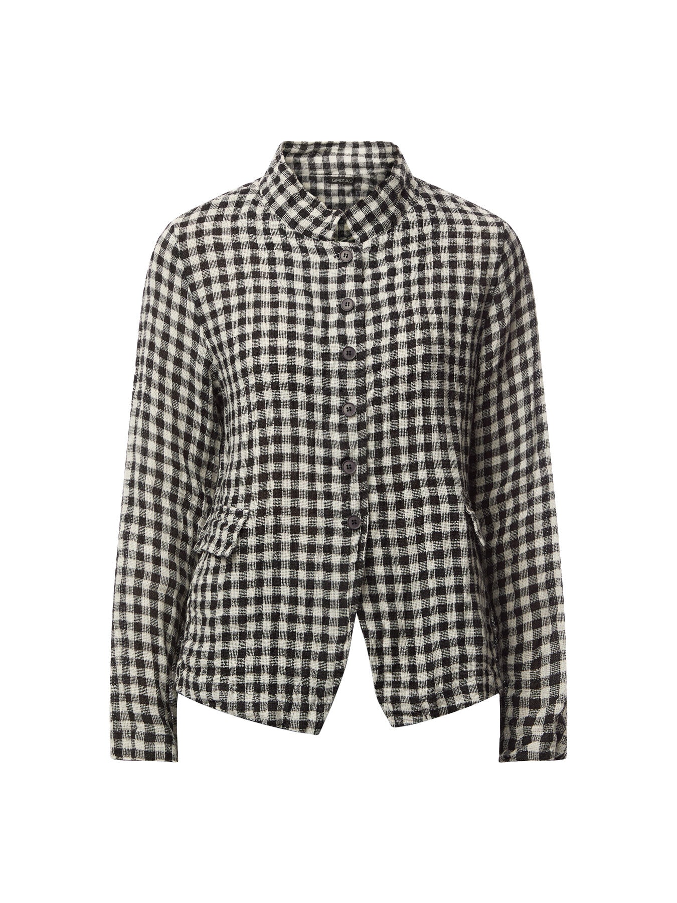 Short Sporty Checked Jacket