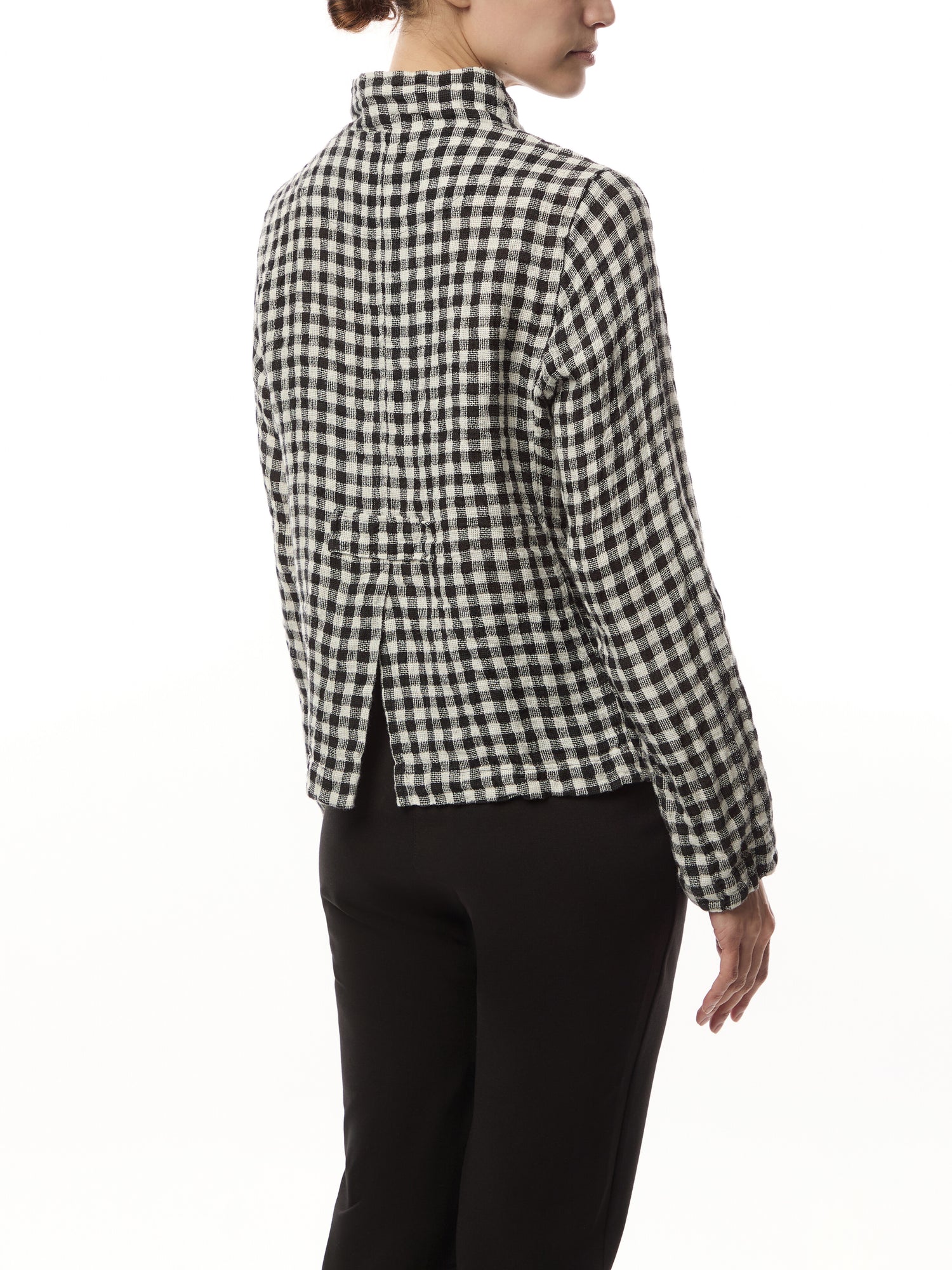 Short Sporty Checked Jacket