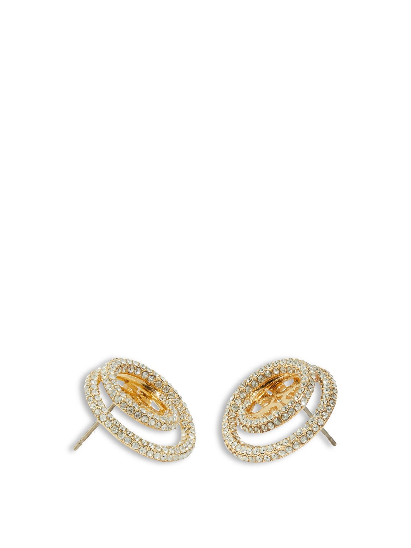 Double Ring Stud Earrings