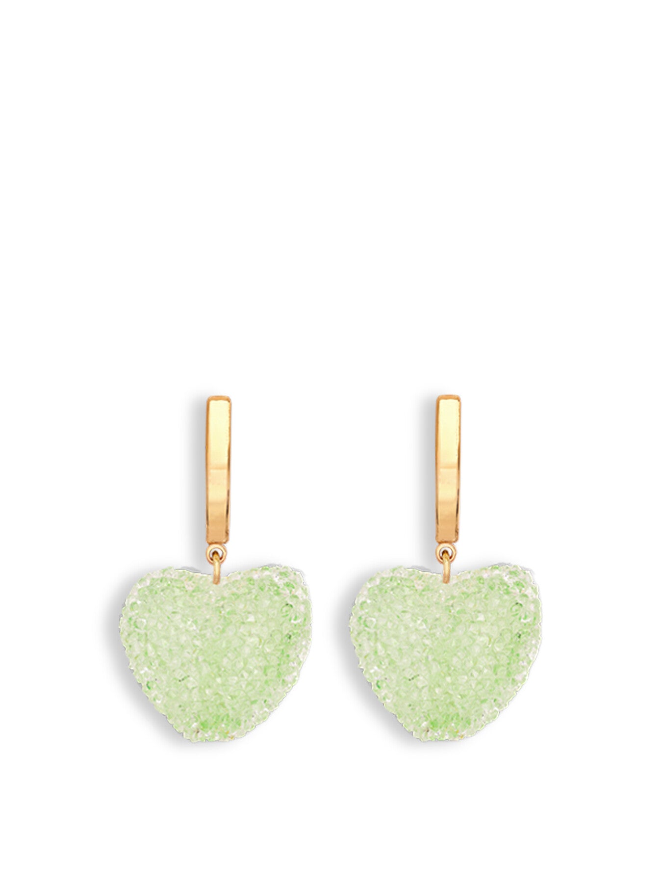 Jelly Heart Hoop Earrings