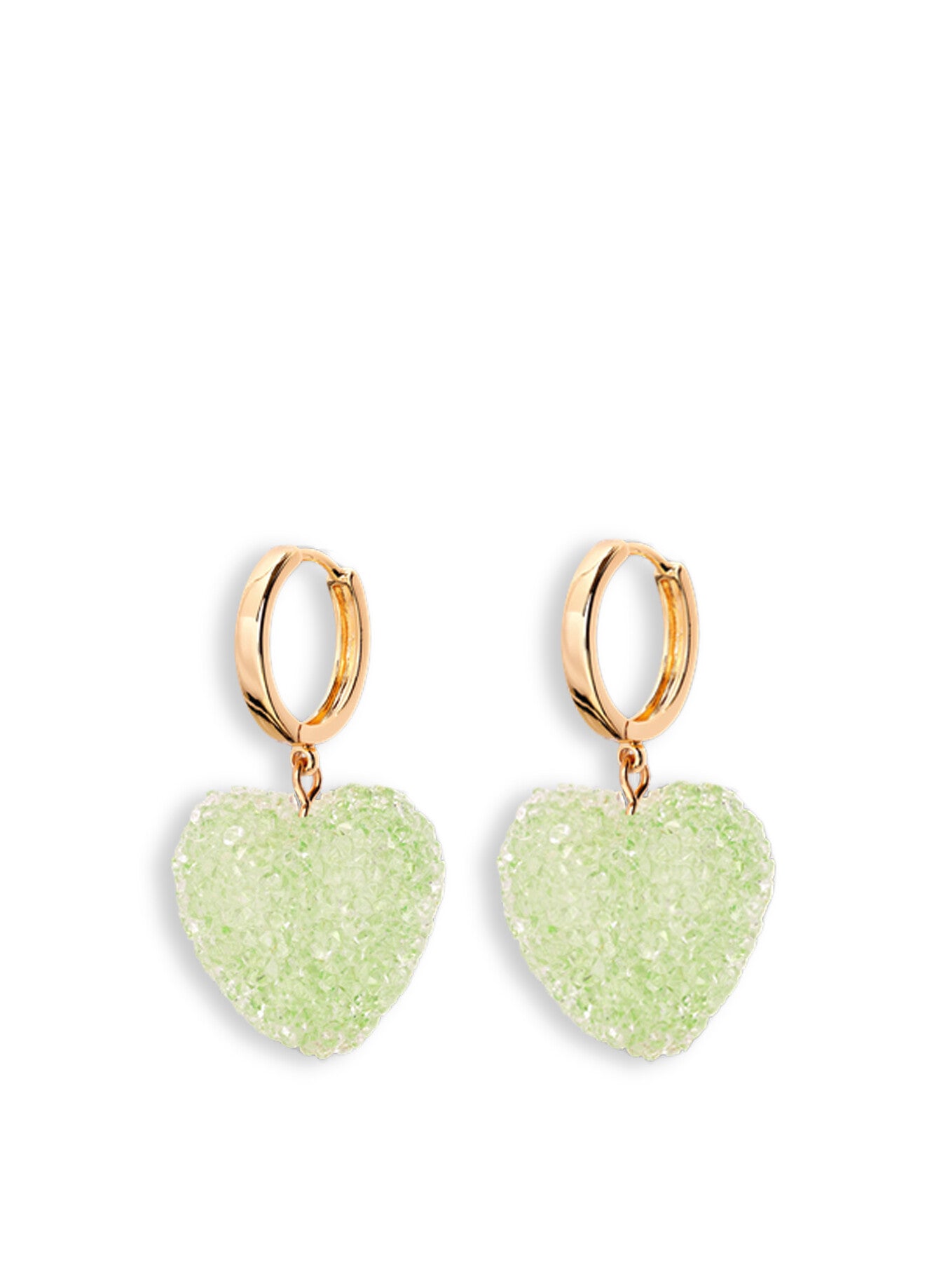 Jelly Heart Hoop Earrings