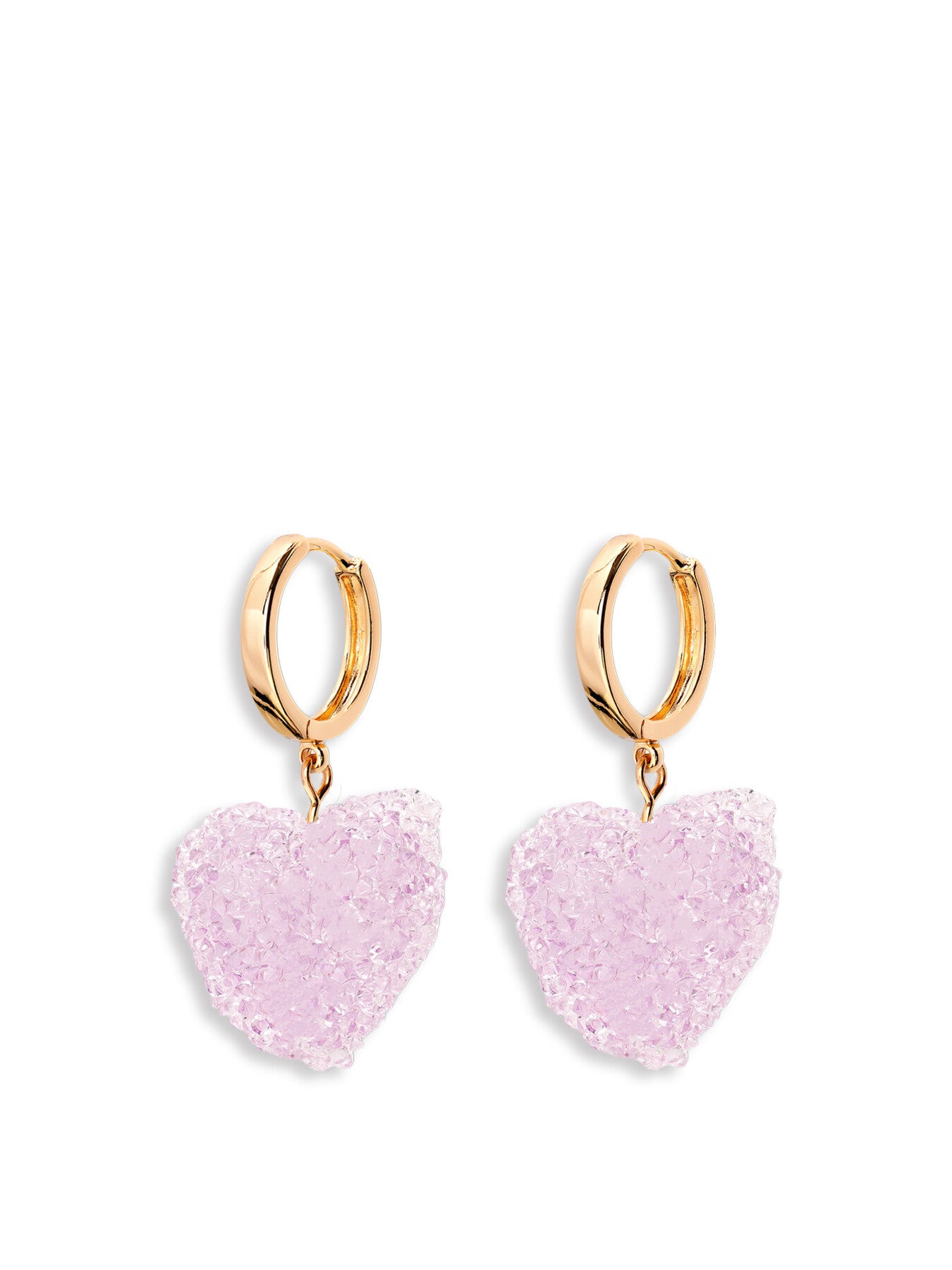 Jelly Heart Hoop Earrings