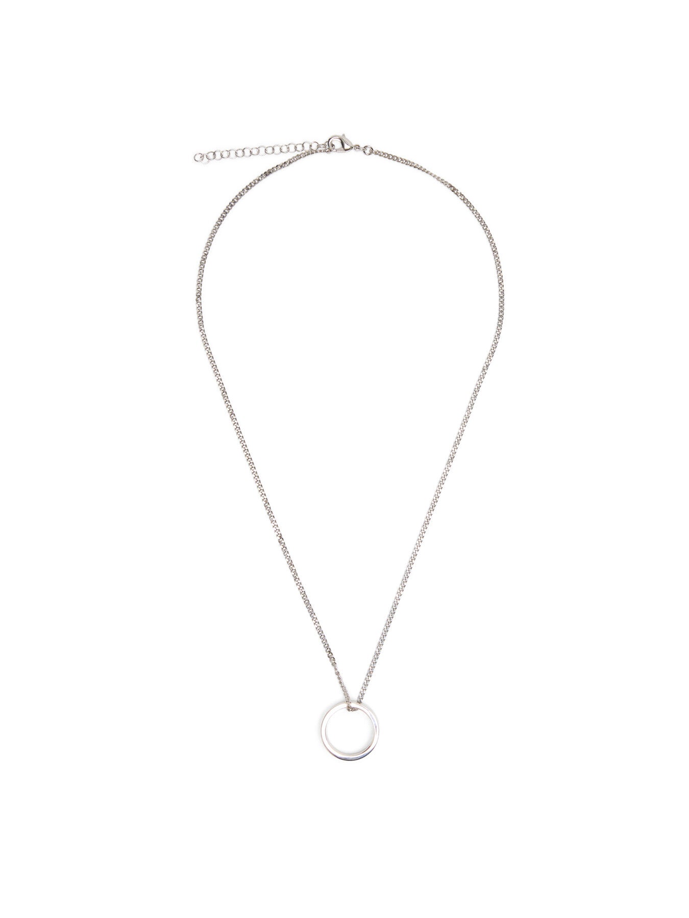 Numeric Minimal Signature Pendant Ring Necklace