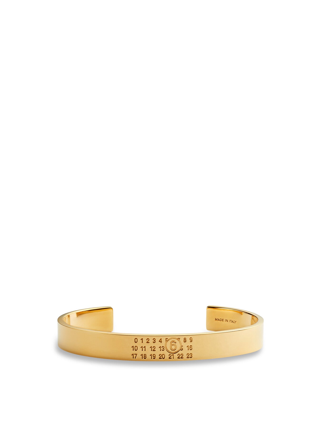 Numeric Minimal Signature Cuff Bracelet