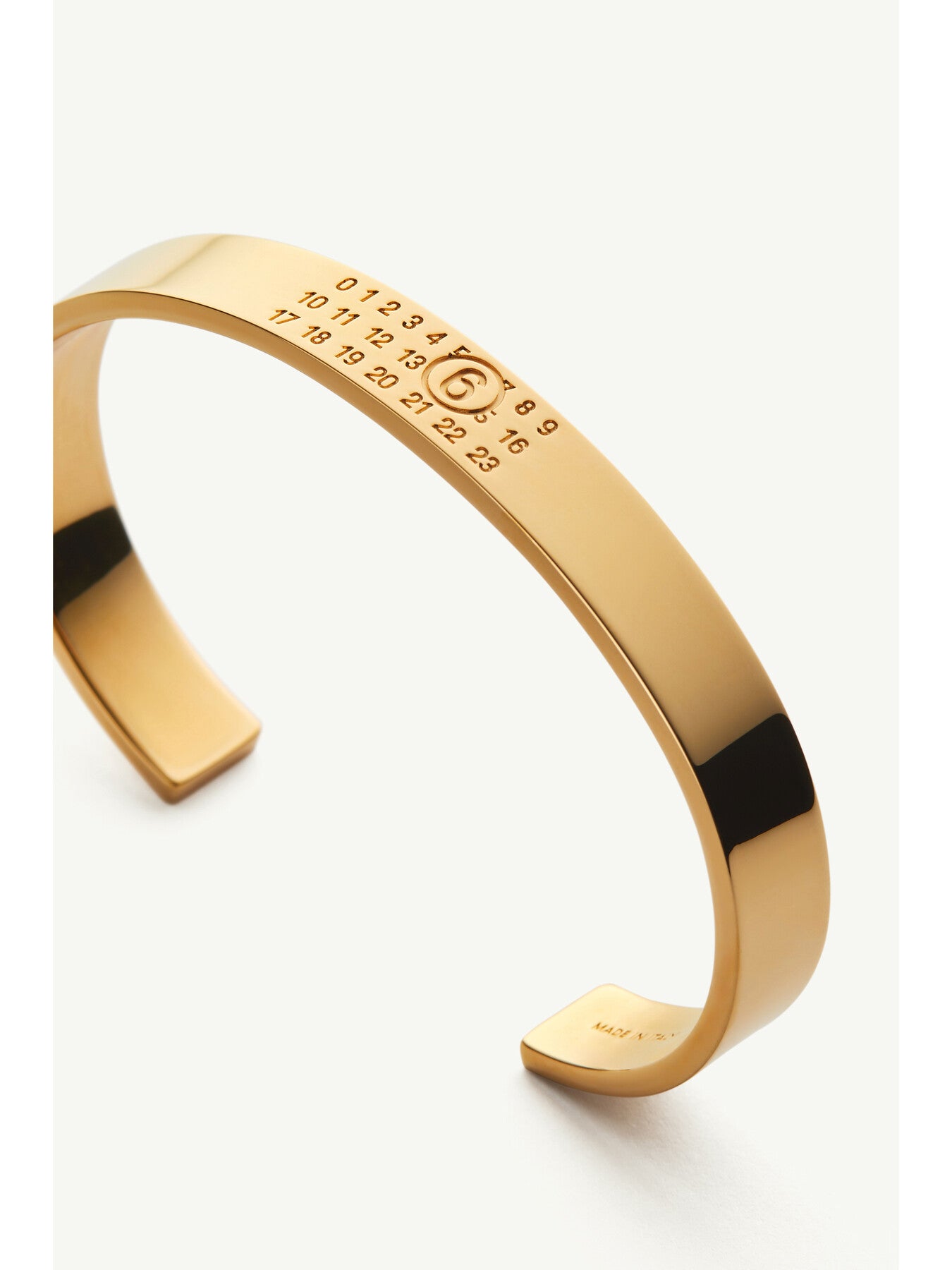 Numeric Minimal Signature Cuff Bracelet