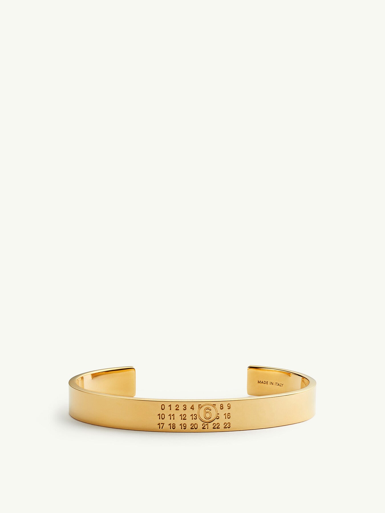 Numeric Minimal Signature Cuff Bracelet