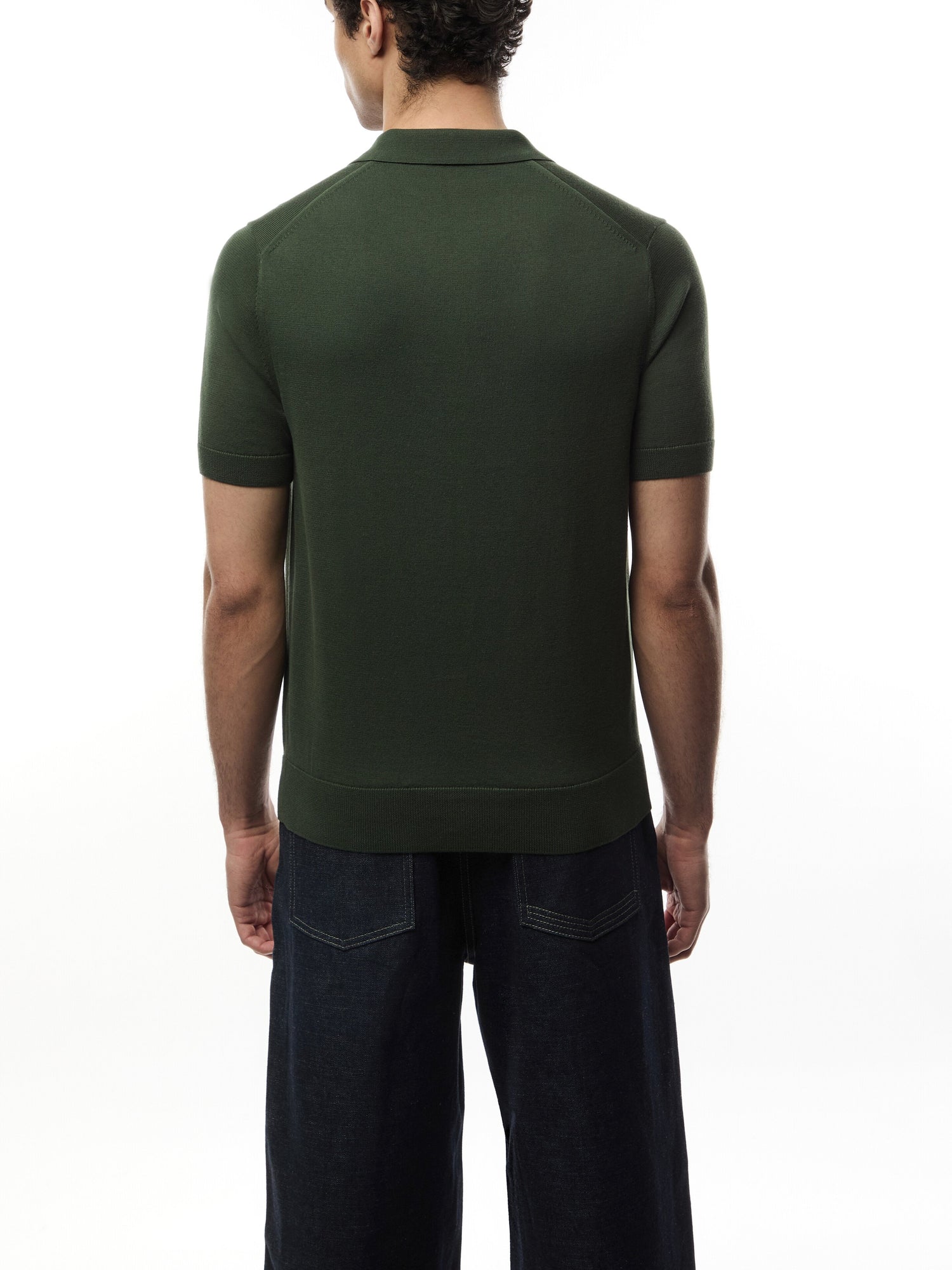 Knitted Short Sleeve Polo Shirt