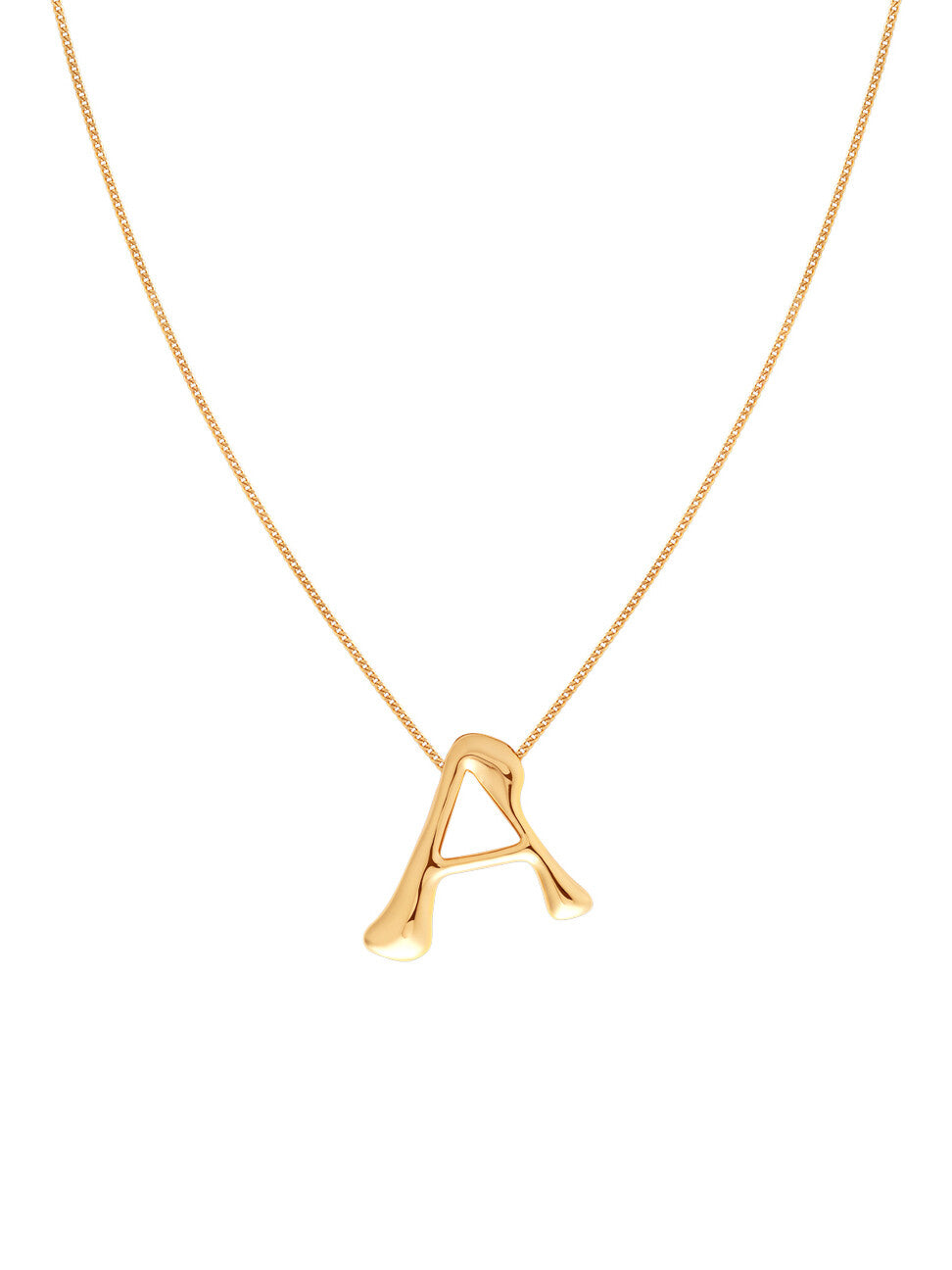 Initial Bold Pendant Necklace