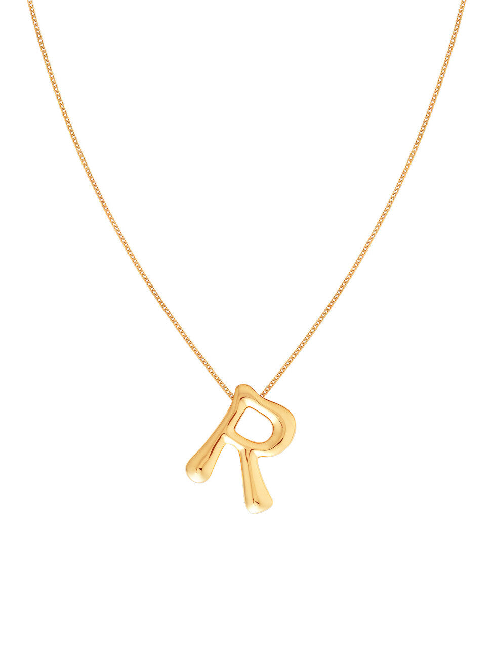Initial Bold Pendant Necklace