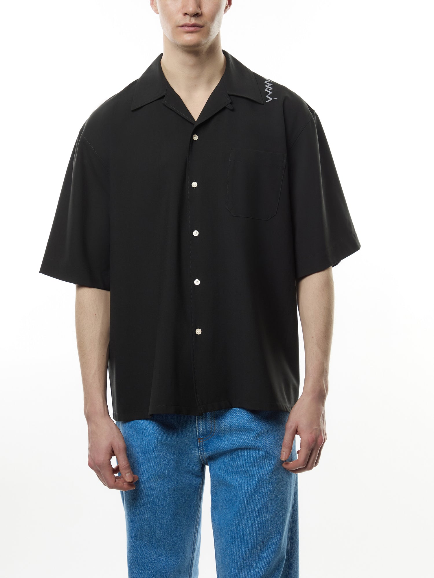Wool Blend Bowling Shirt