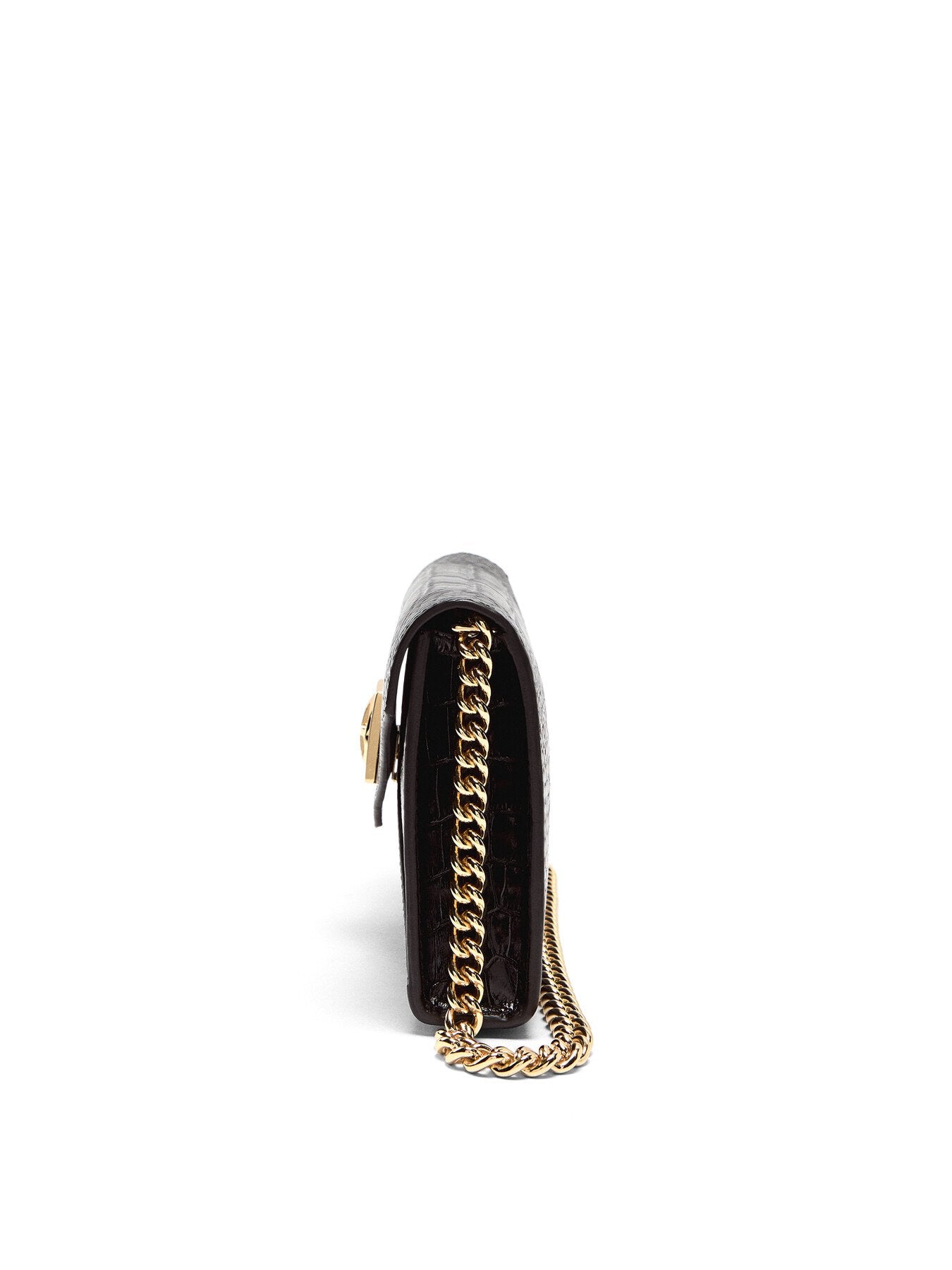 Embossed Croc Small Elly Clutch Bag
