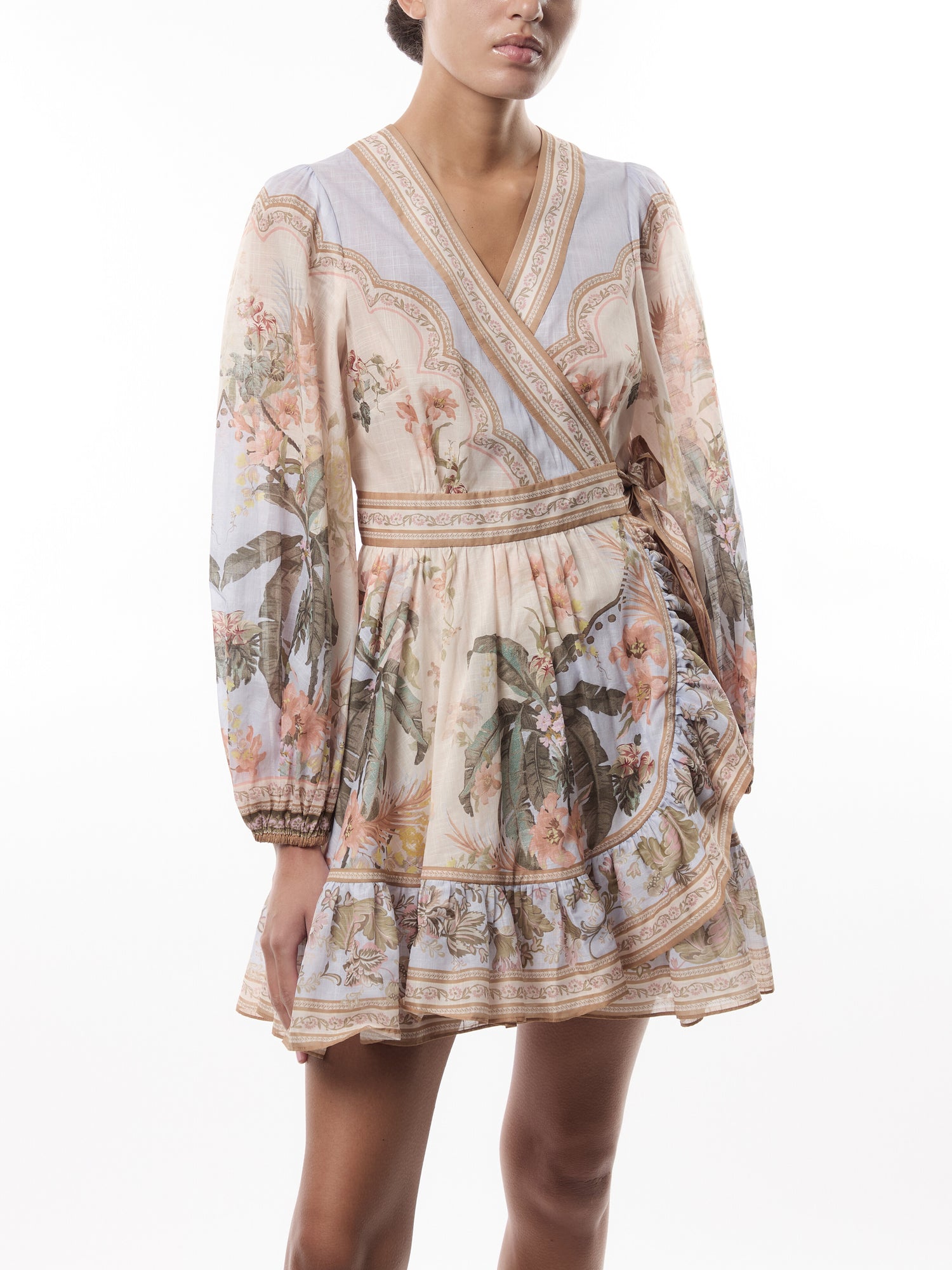 Wylie Mini Wrap Frill Dress