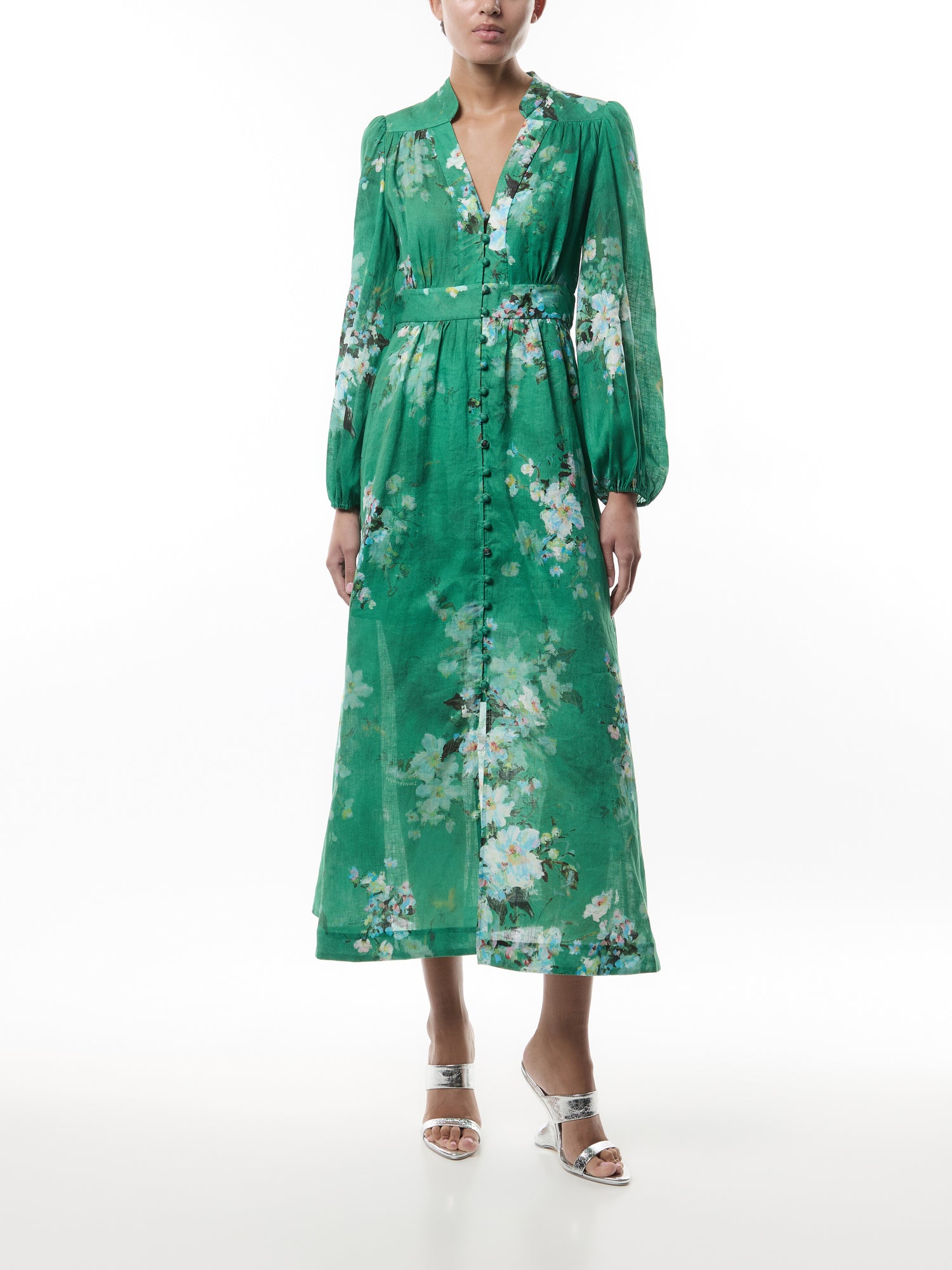 Everley Plunge Midi Dress