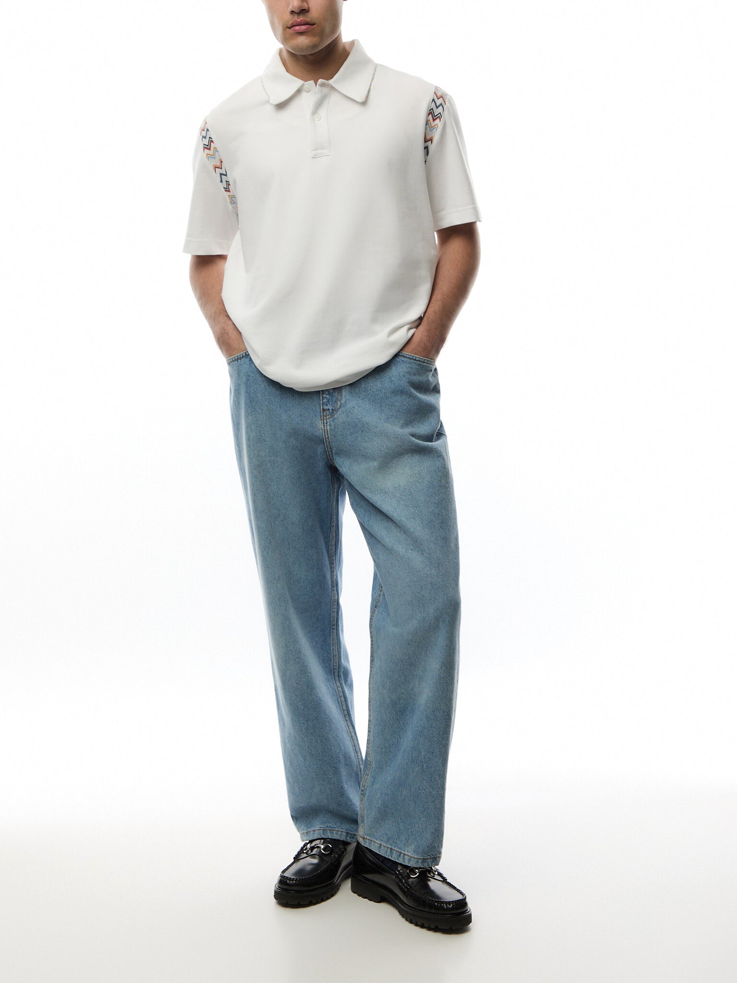Zig Set in Pique Polo Shirt