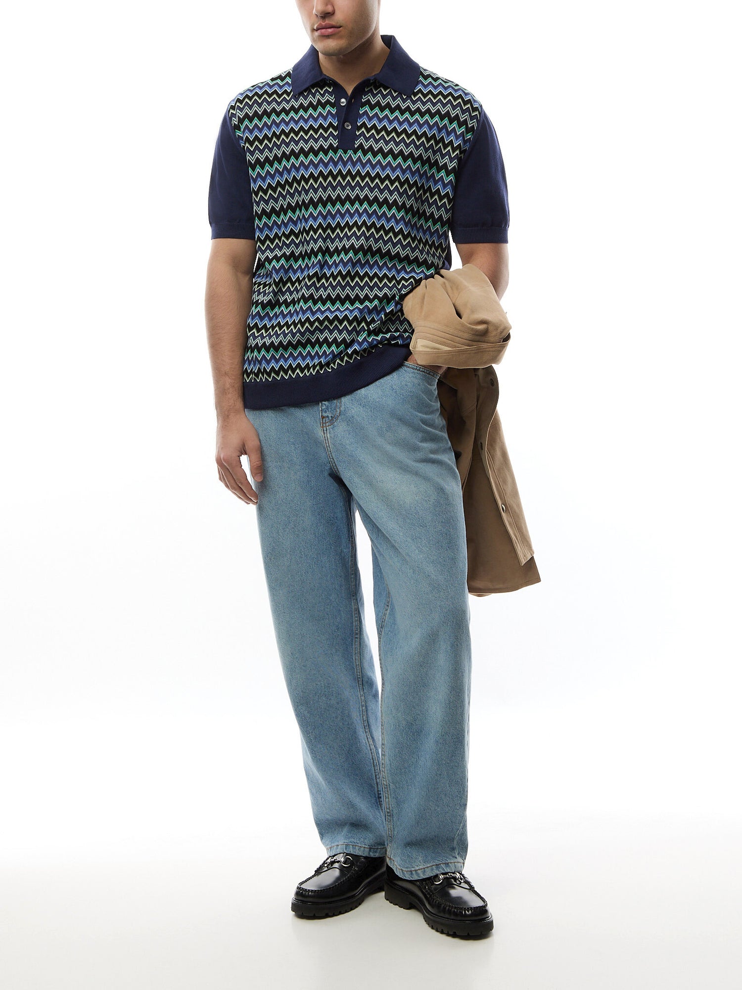 Zig Zag Knit Shirt