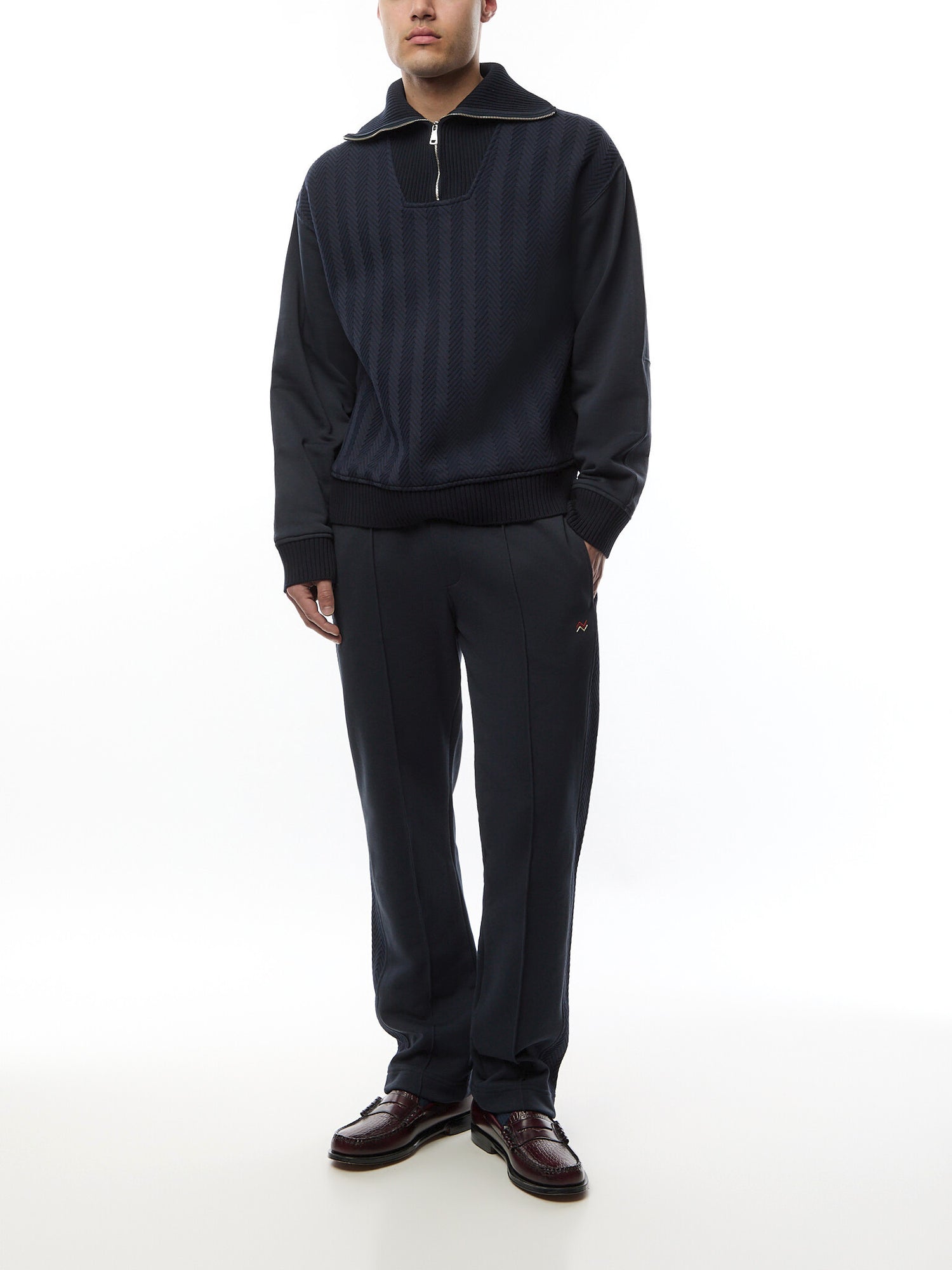 Zig Insert Half Zip Sweatshirt