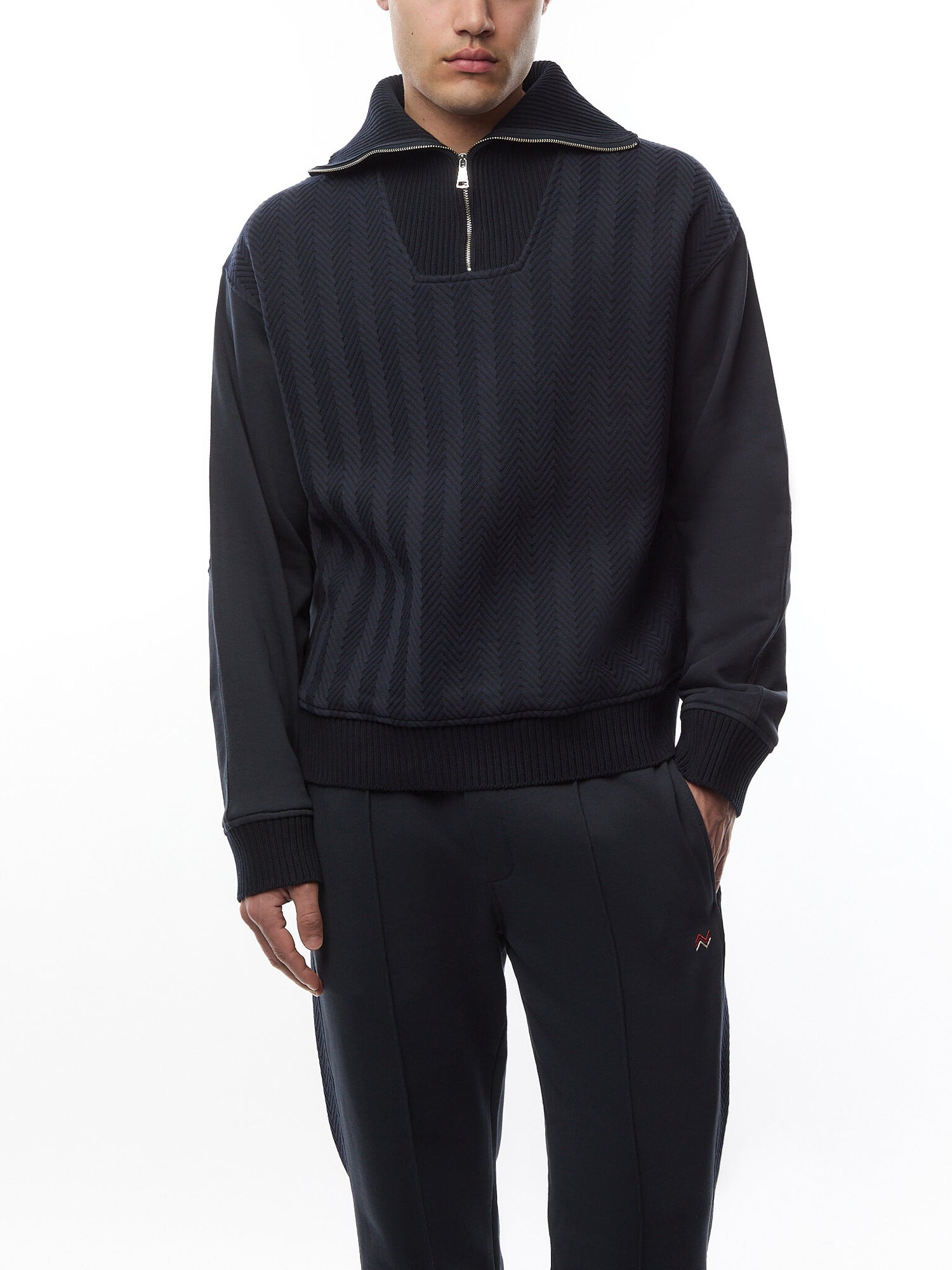 Zig Insert Half Zip Sweatshirt