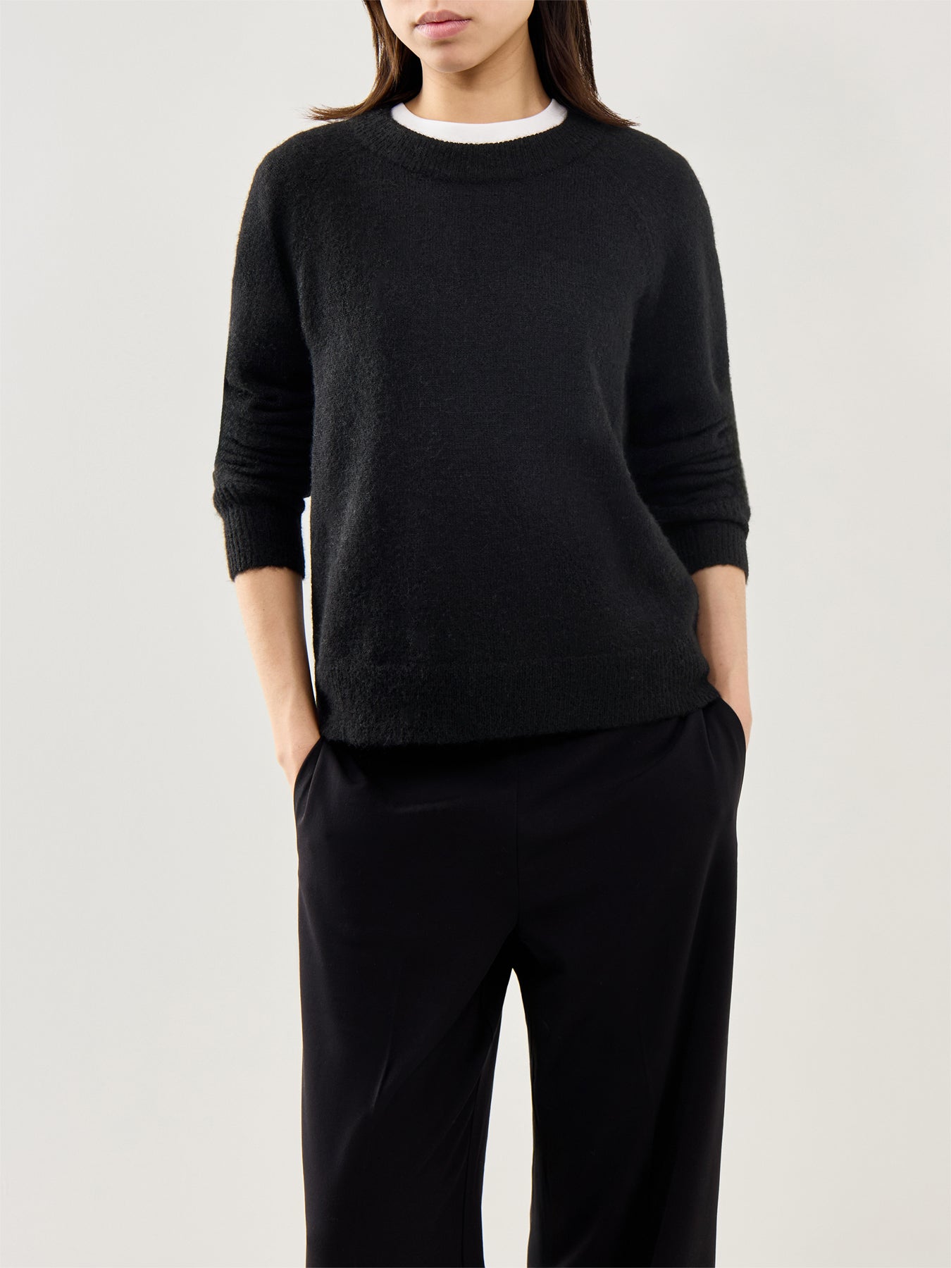 Lulu Long Sleeve Black Knit