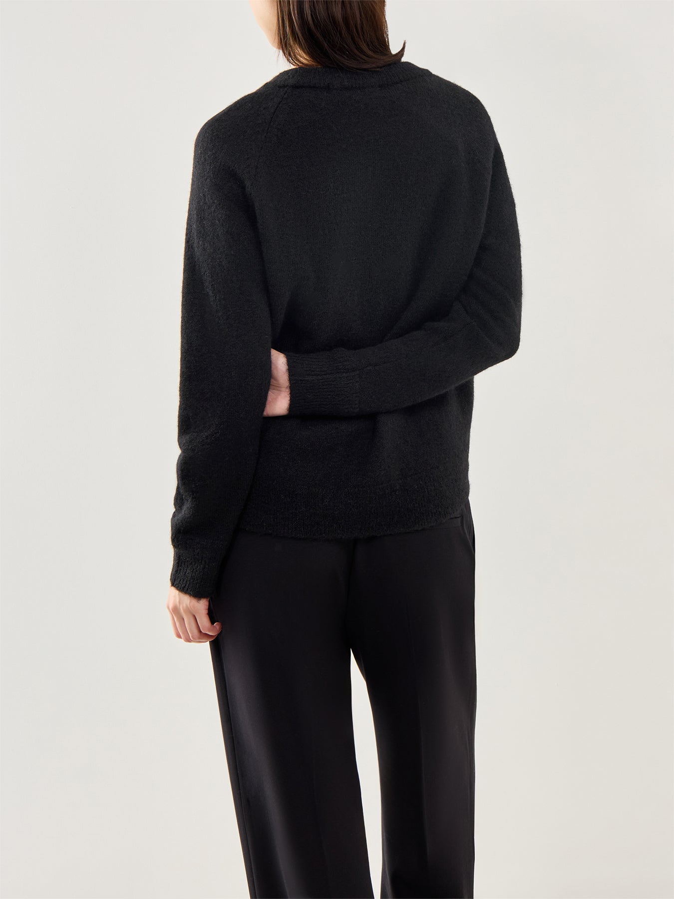 Lulu Long Sleeve Black Knit