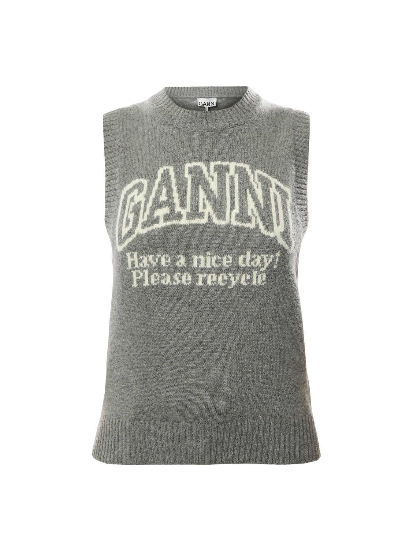 Graphic Wool Logo Vest