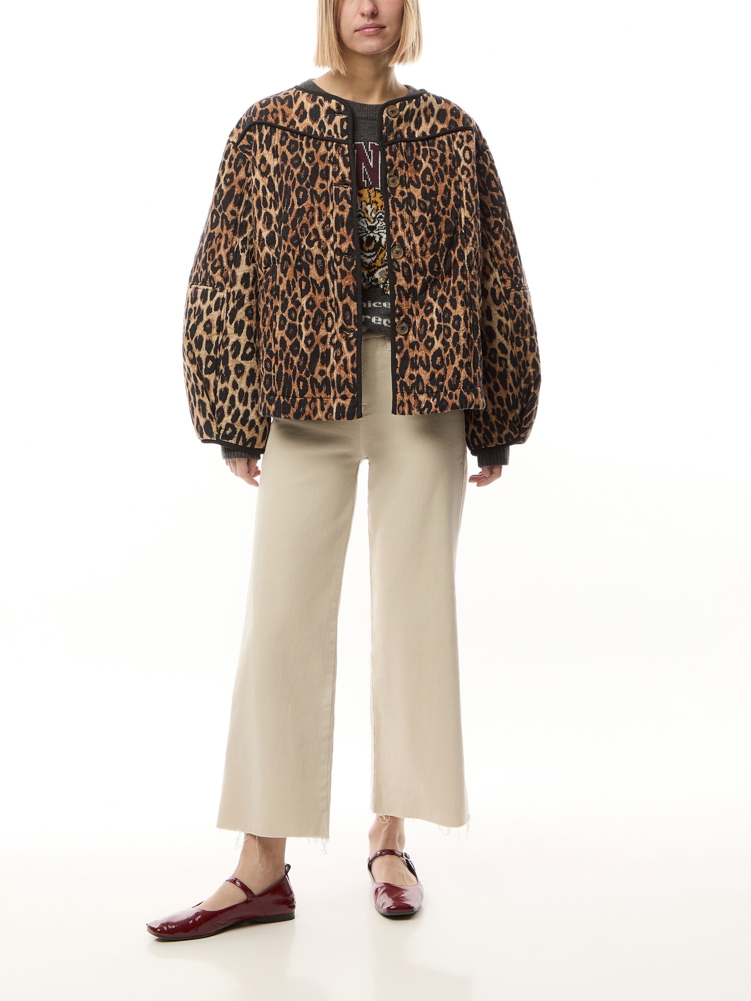 Good Waist Palazzo Crop Jeans