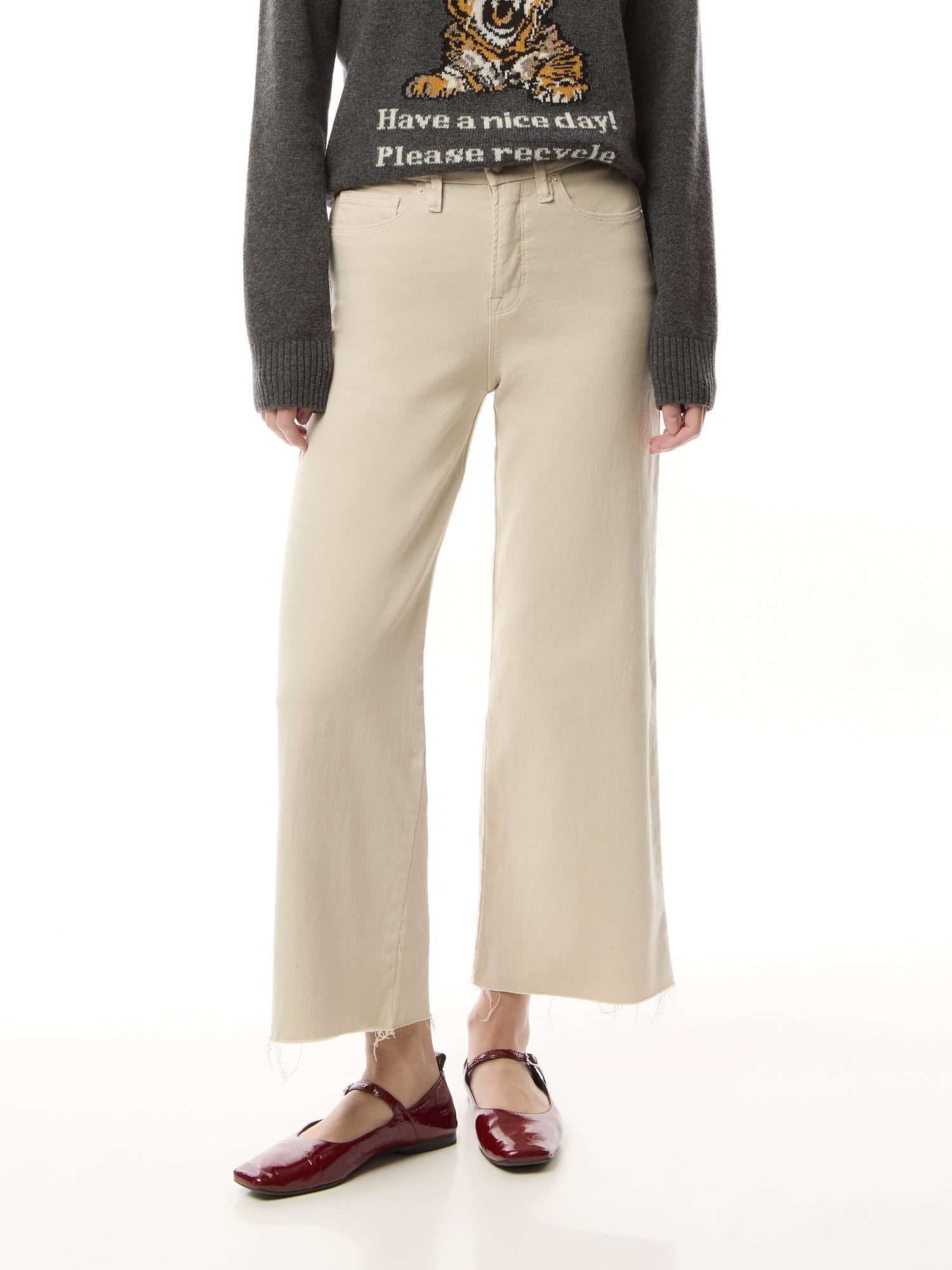 Good Waist Palazzo Crop Jeans