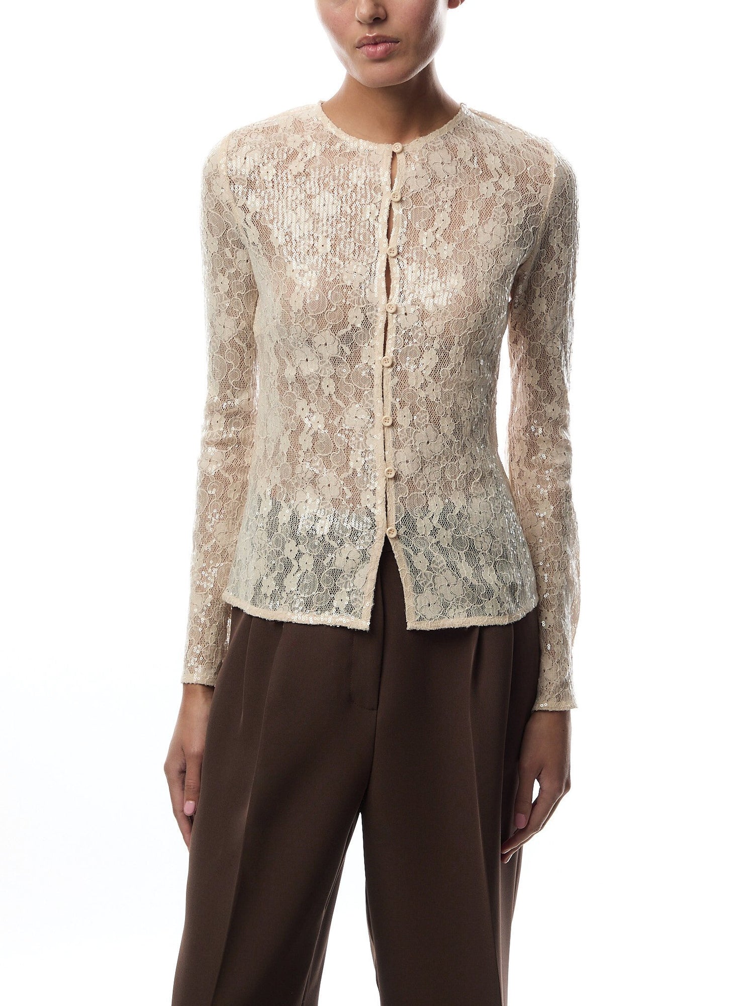 Tai Sequin Lace Cardigan