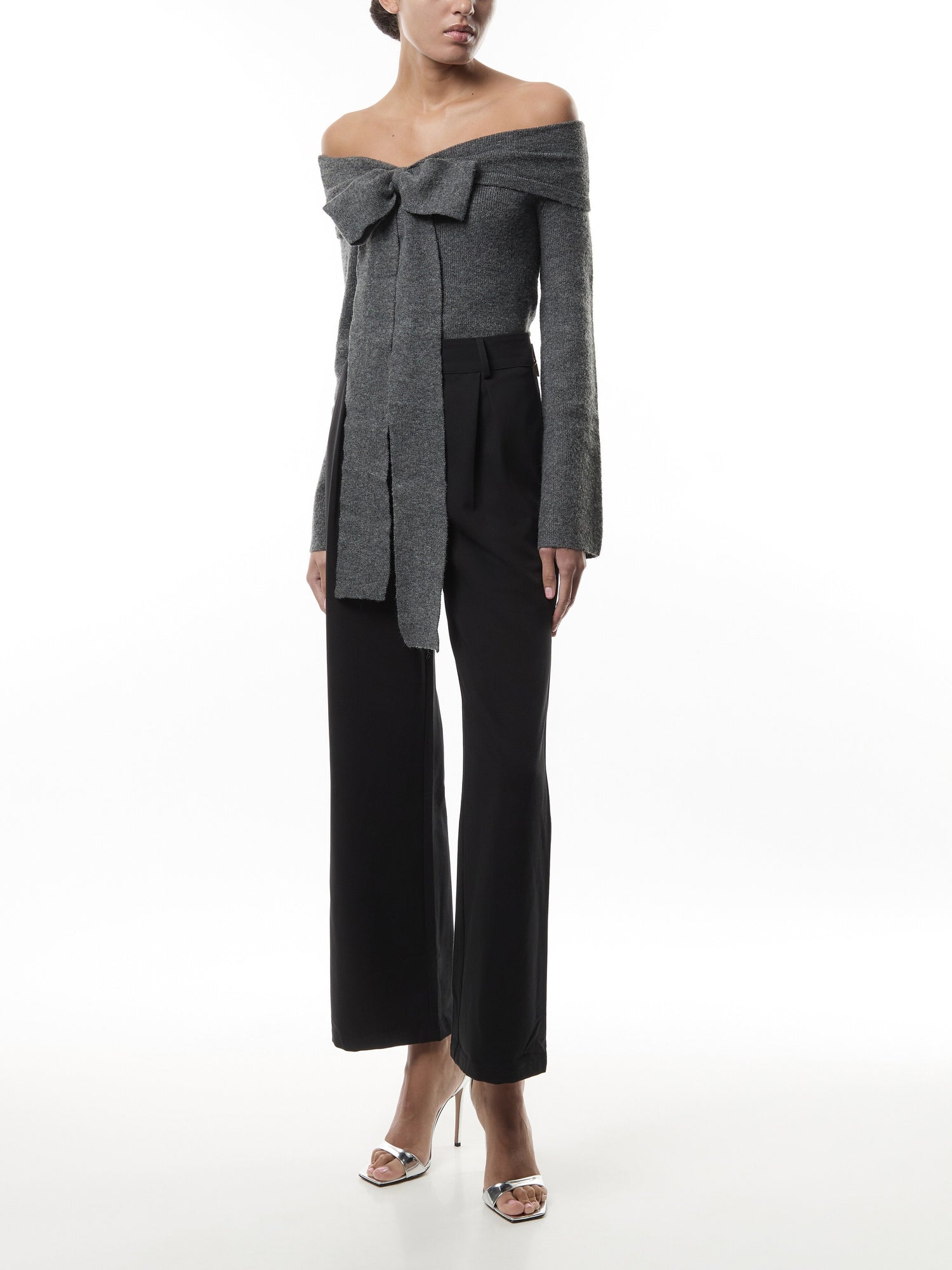 Tilda Bardot Bow Knit Top